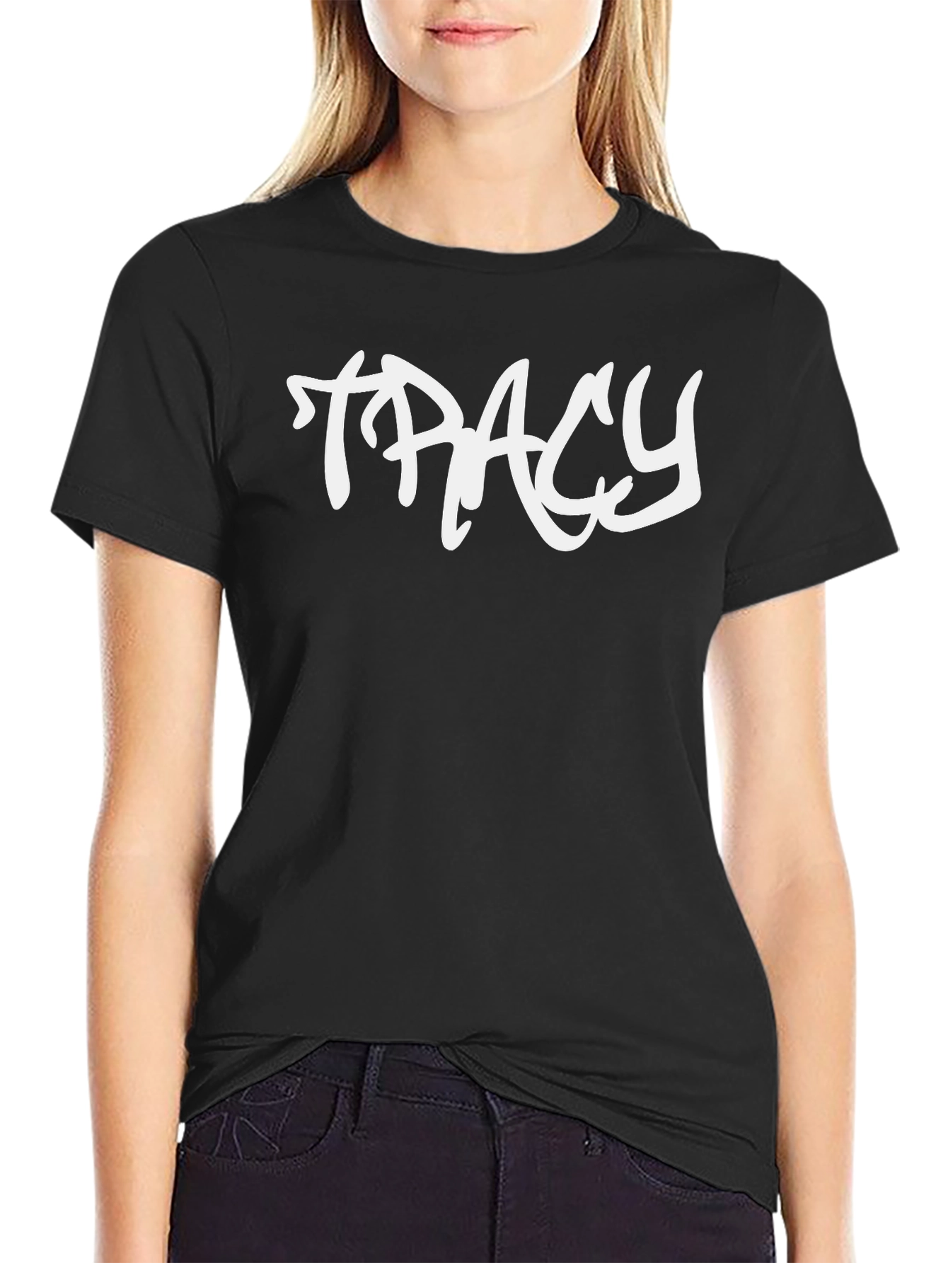 TRACY Graphic Tee - Urban Style Soft Cotton T-Shirt