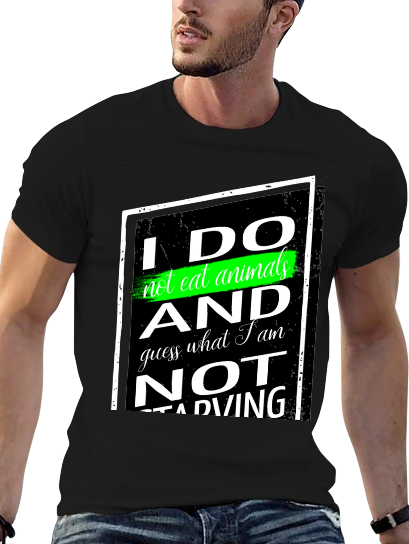 Vegan Statement T-Shirt - I Do Not Eat Animals