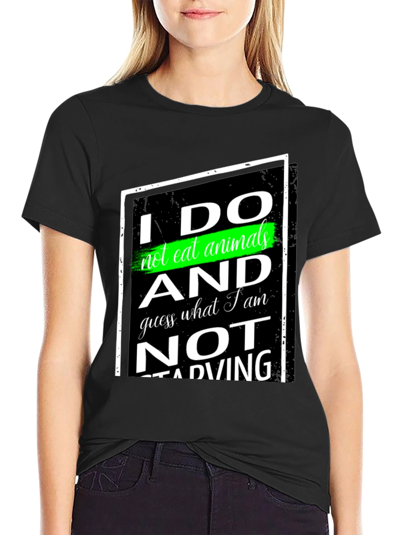 Vegan Statement T-Shirt - I Do Not Eat Animals