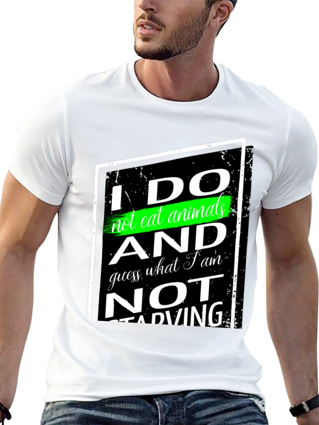 Vegan Statement T-Shirt - I Do Not Eat Animals