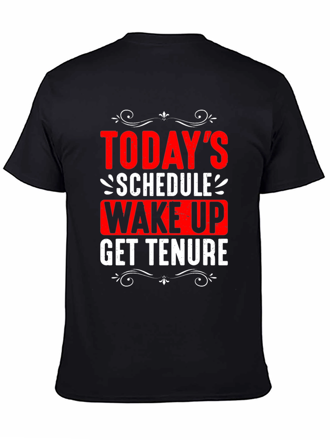 Todays Schedule T-Shirt - Wake Up Get Tenure
