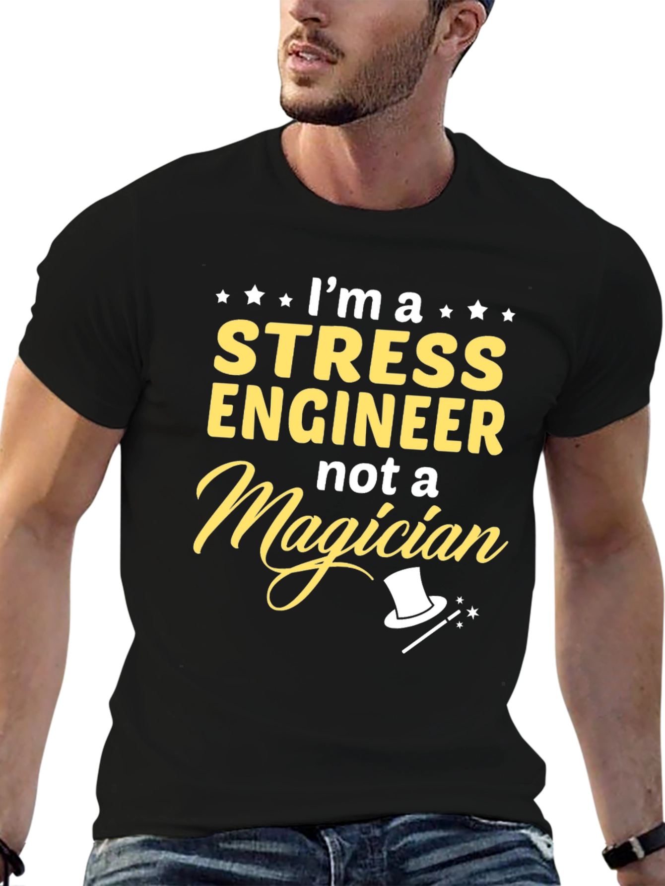 Stress Engineer Not A Magician T-Shirt