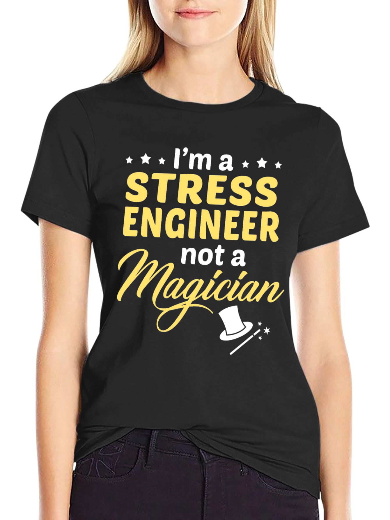 Stress Engineer Not A Magician T-Shirt