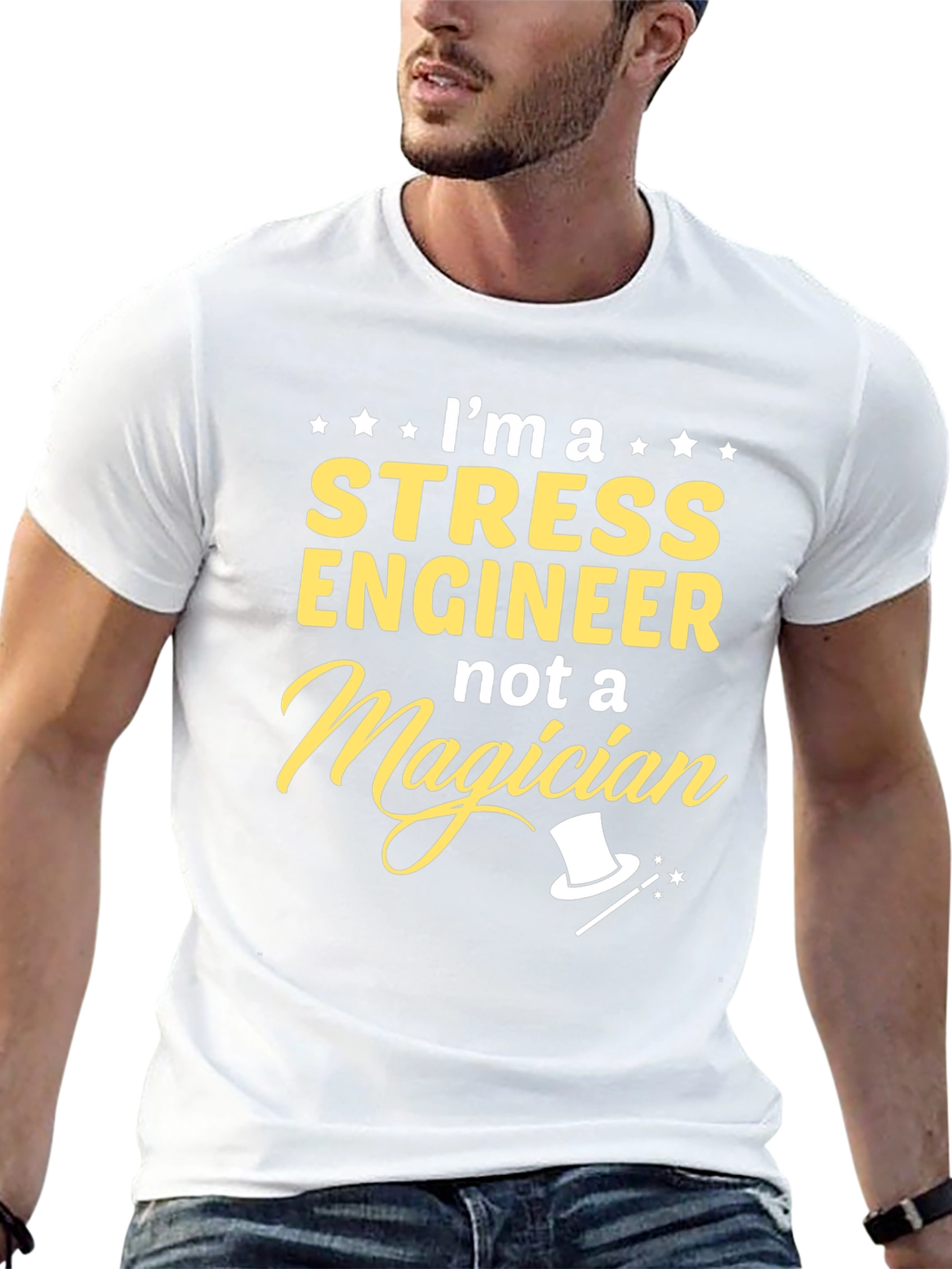 Stress Engineer Not A Magician T-Shirt