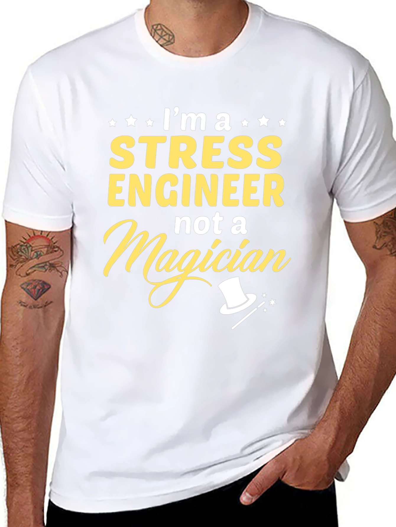 Stress Engineer Not A Magician T-Shirt