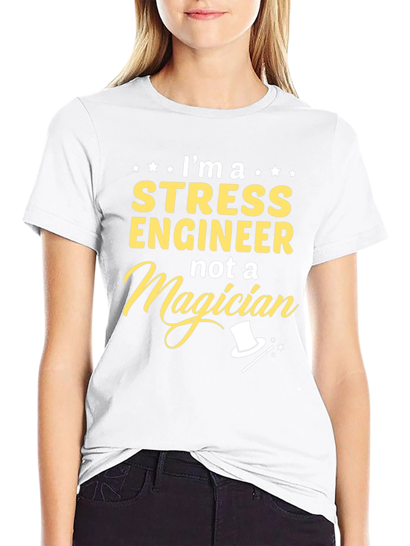 Stress Engineer Not A Magician T-Shirt