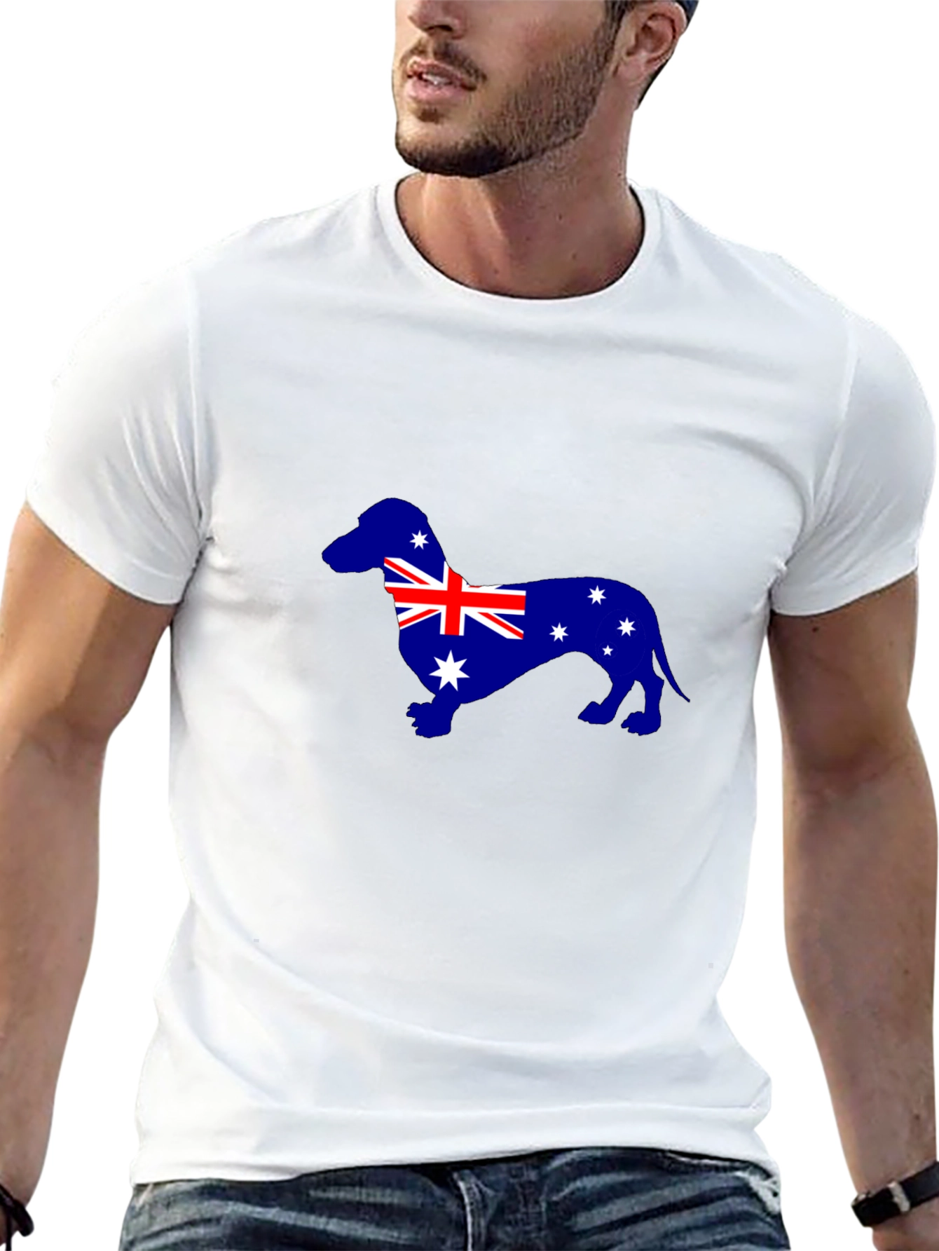 Australian Dachshund T-Shirt - Unisex Black Tee