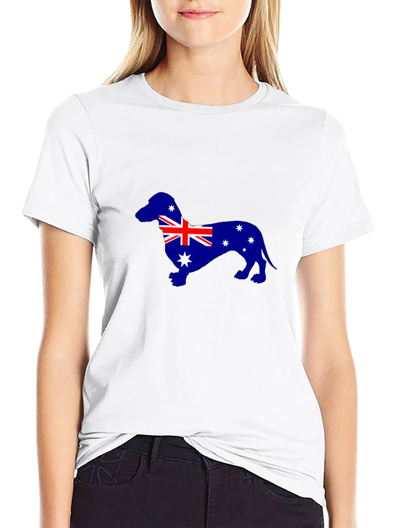 Australian Dachshund T-Shirt - Unisex Black Tee