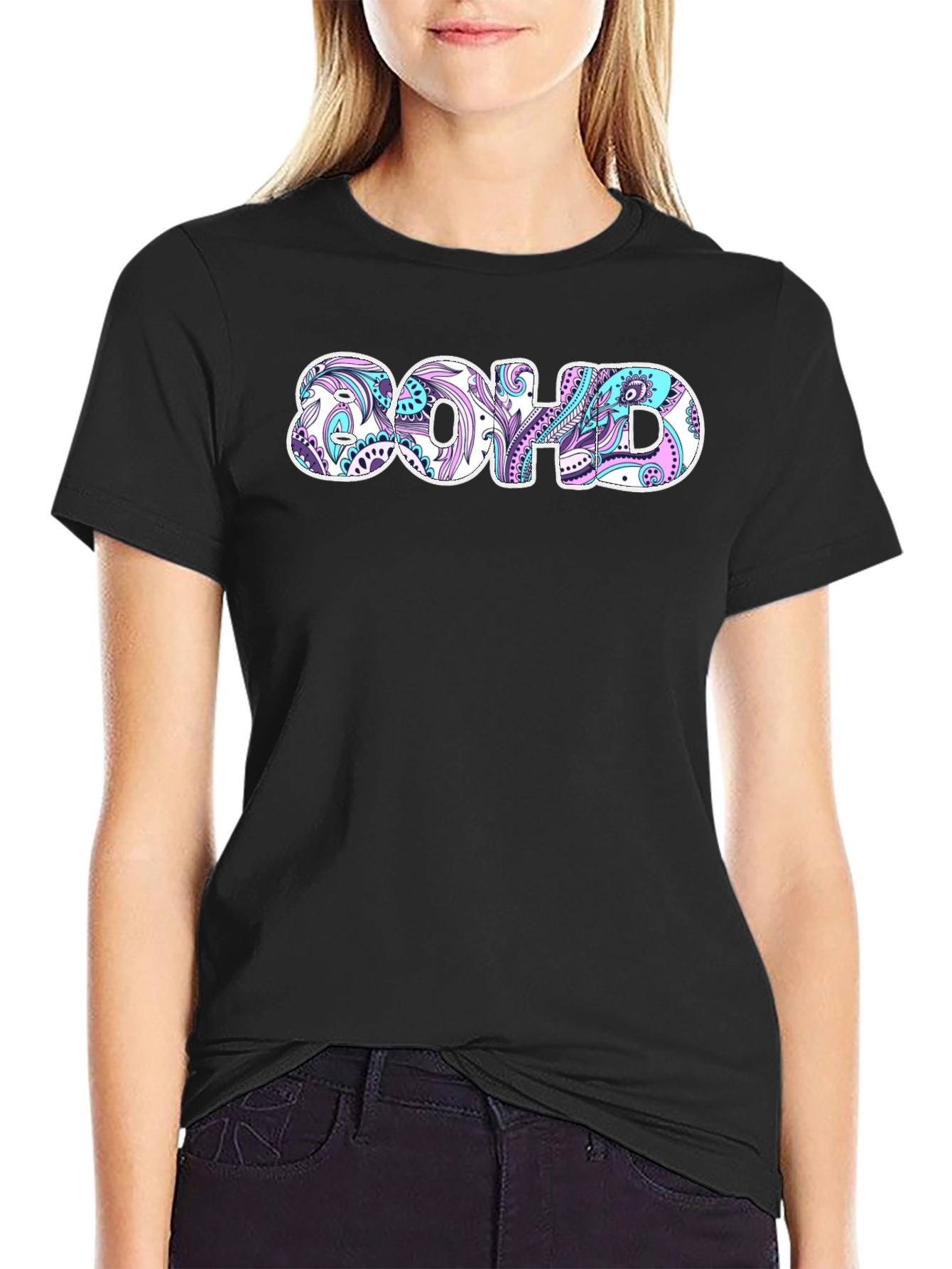 Boho ADHD T-Shirt - Patterned Novelty Tee