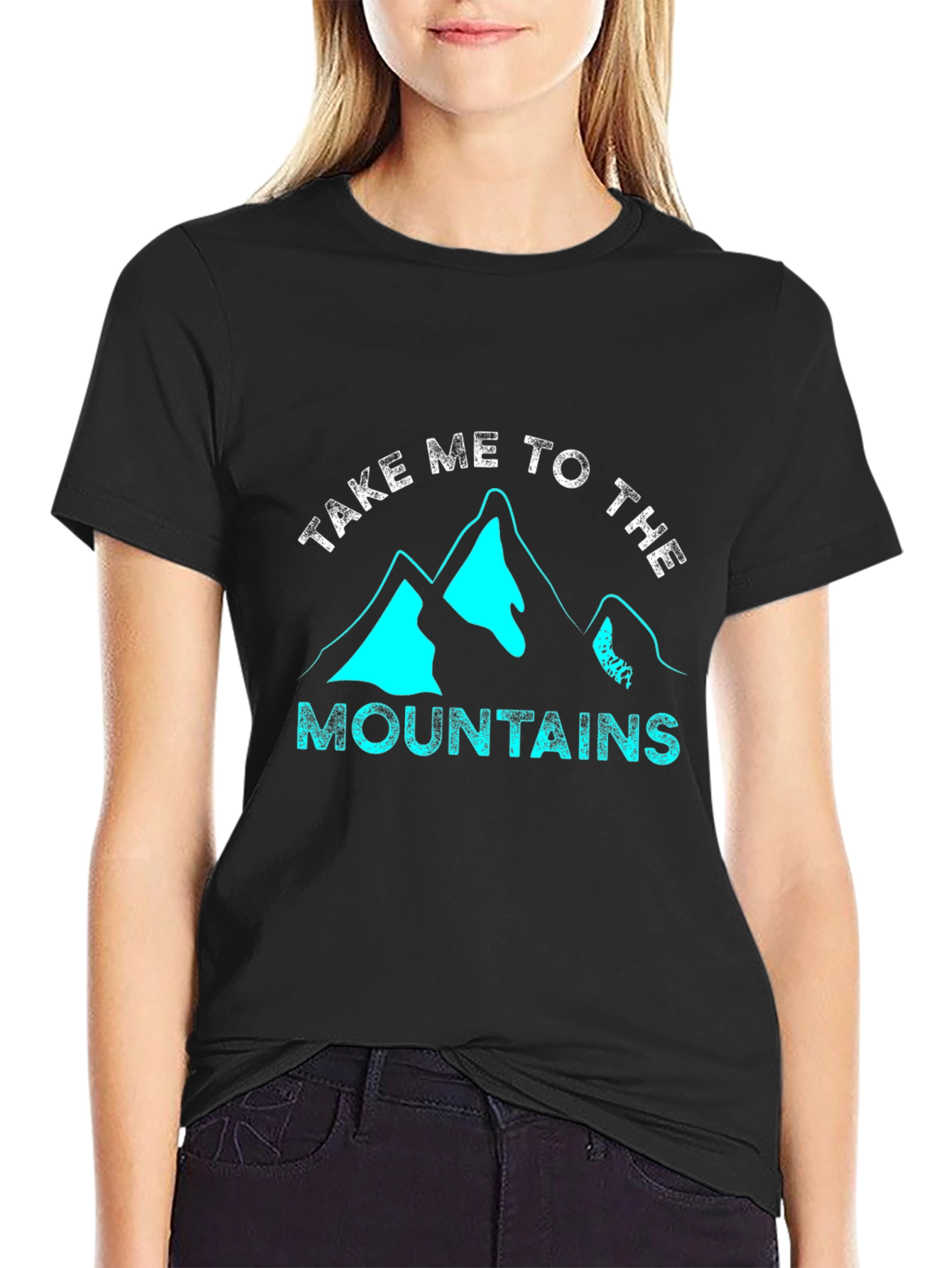 Take Me to the Mountains Graphic Tee - Black
