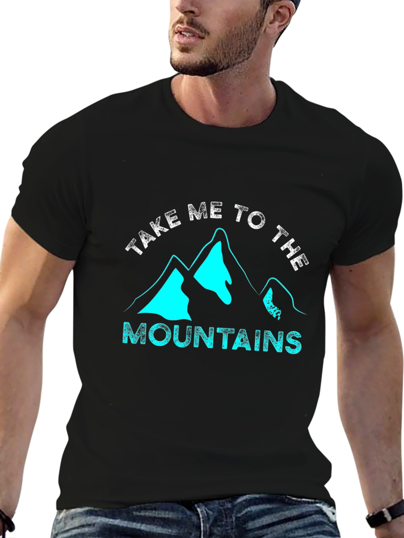 Take Me to the Mountains Graphic Tee - Black