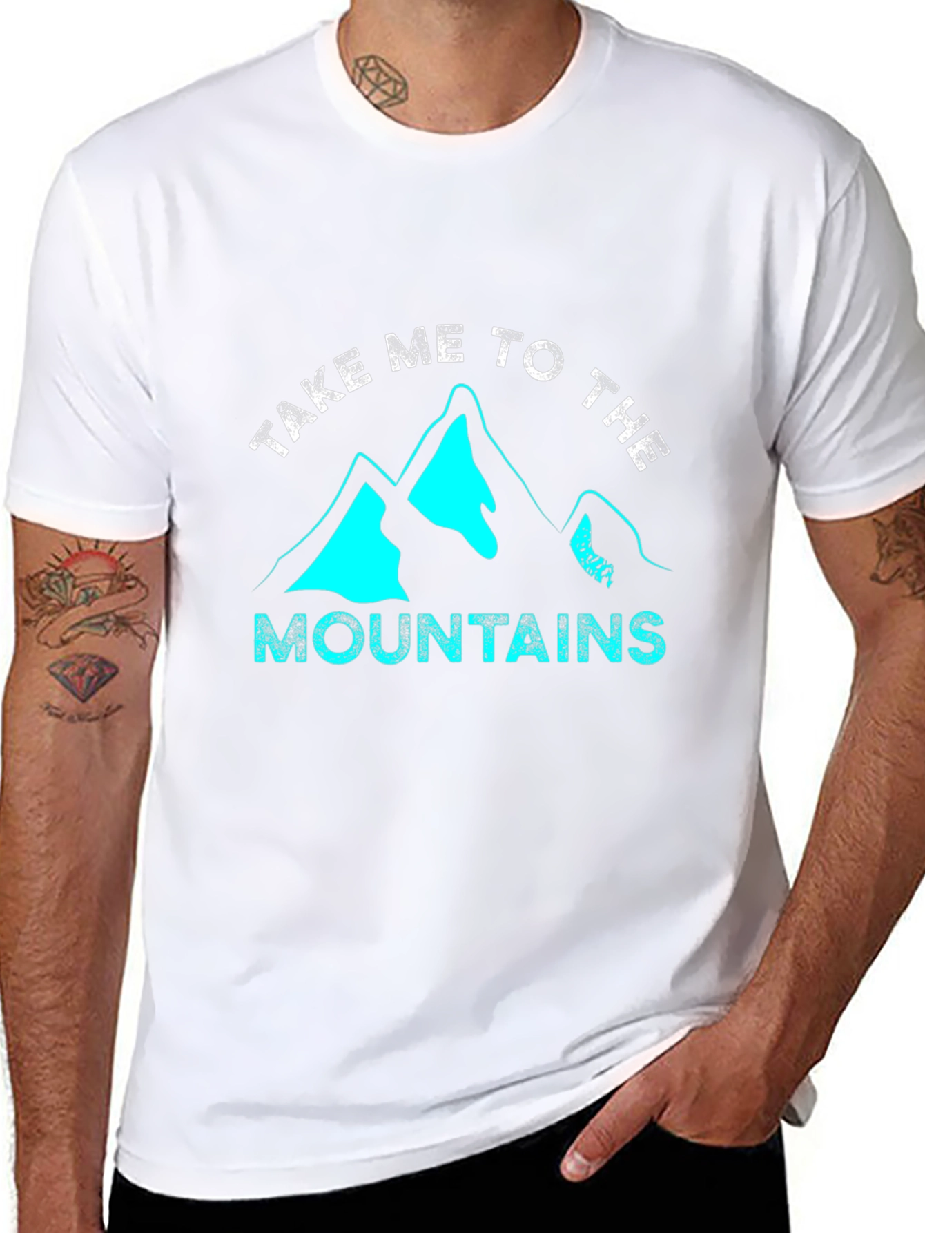 Take Me to the Mountains Graphic Tee - Black