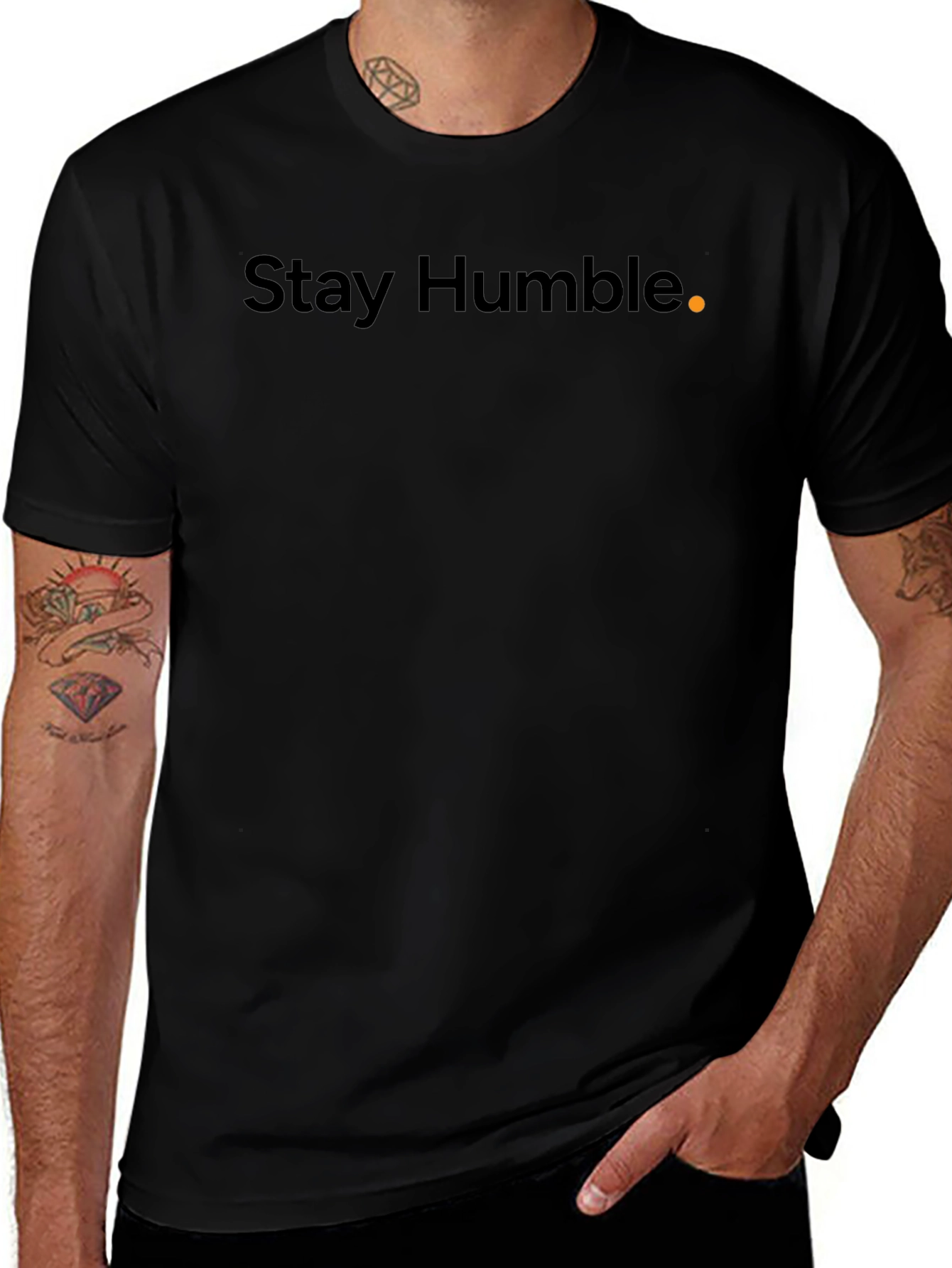 Stay Humble Black Tee