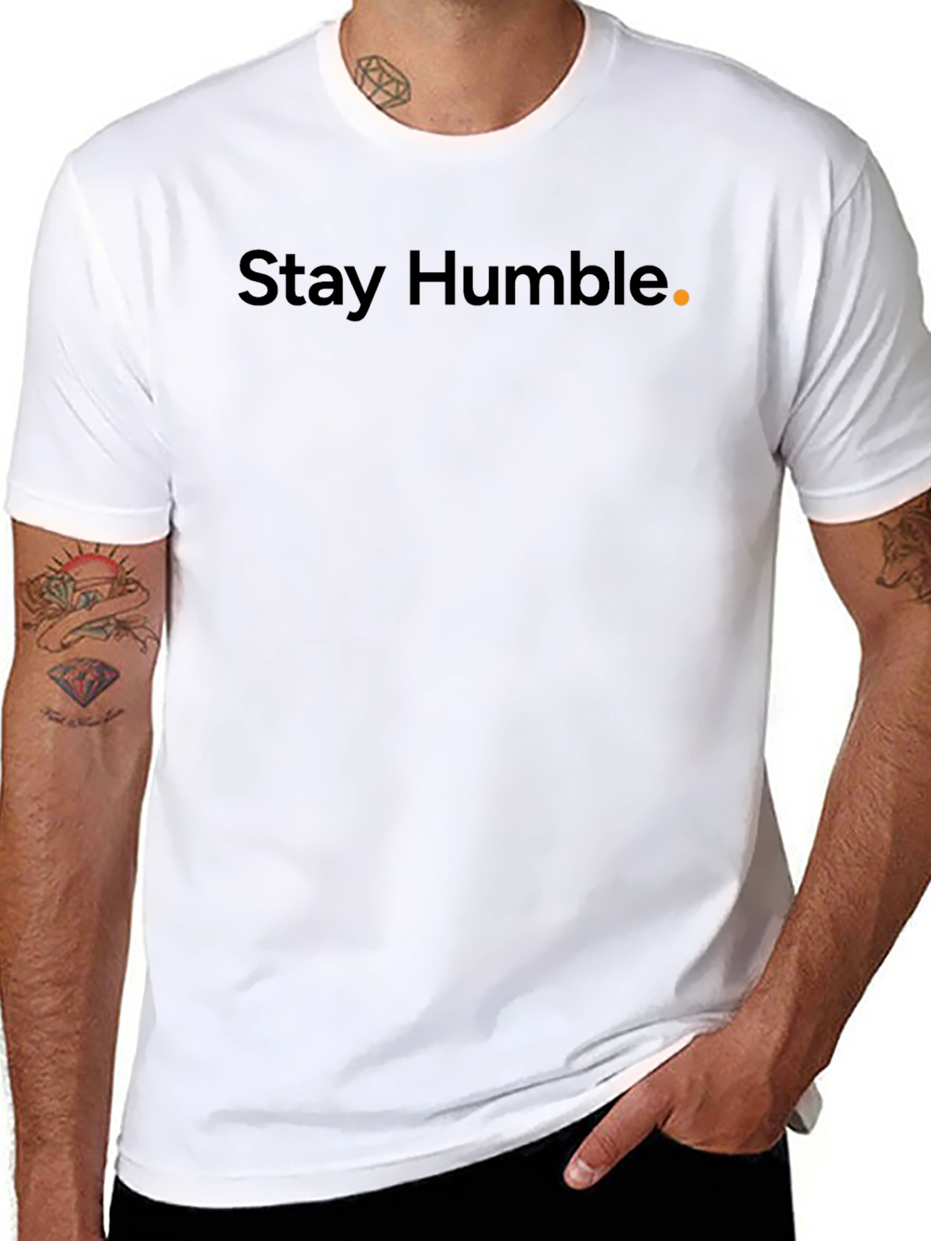 Stay Humble Black Tee