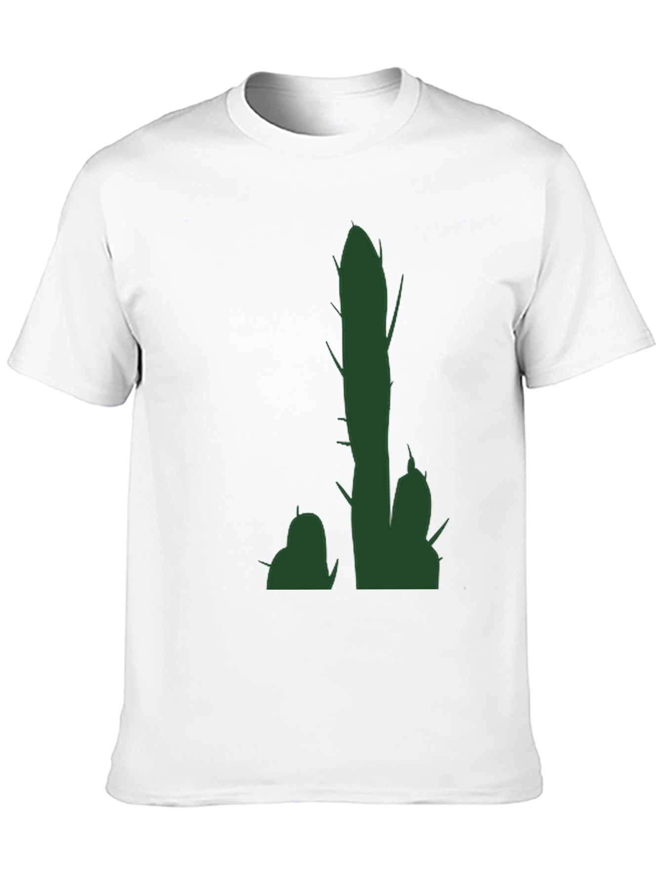 Cactus Graphic Tee - Trendy Mens Black T-Shirt