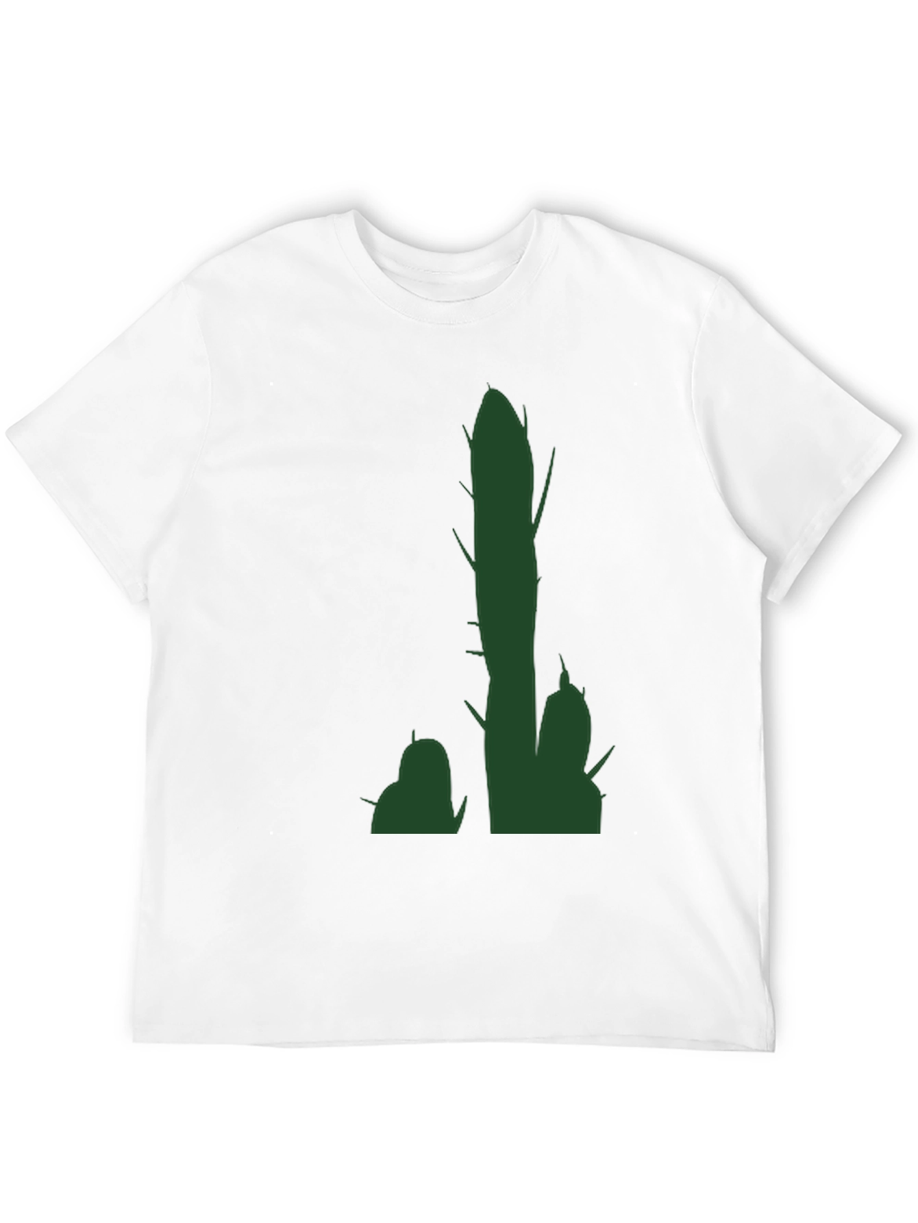 Cactus Graphic Tee - Trendy Mens Black T-Shirt