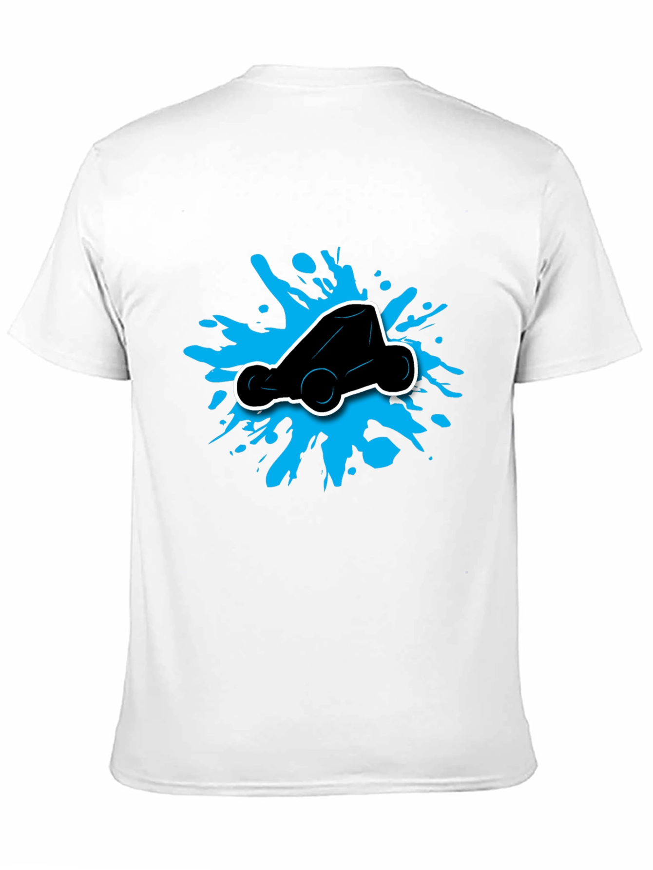 Black Go-Kart Splatter Graphic T-Shirt