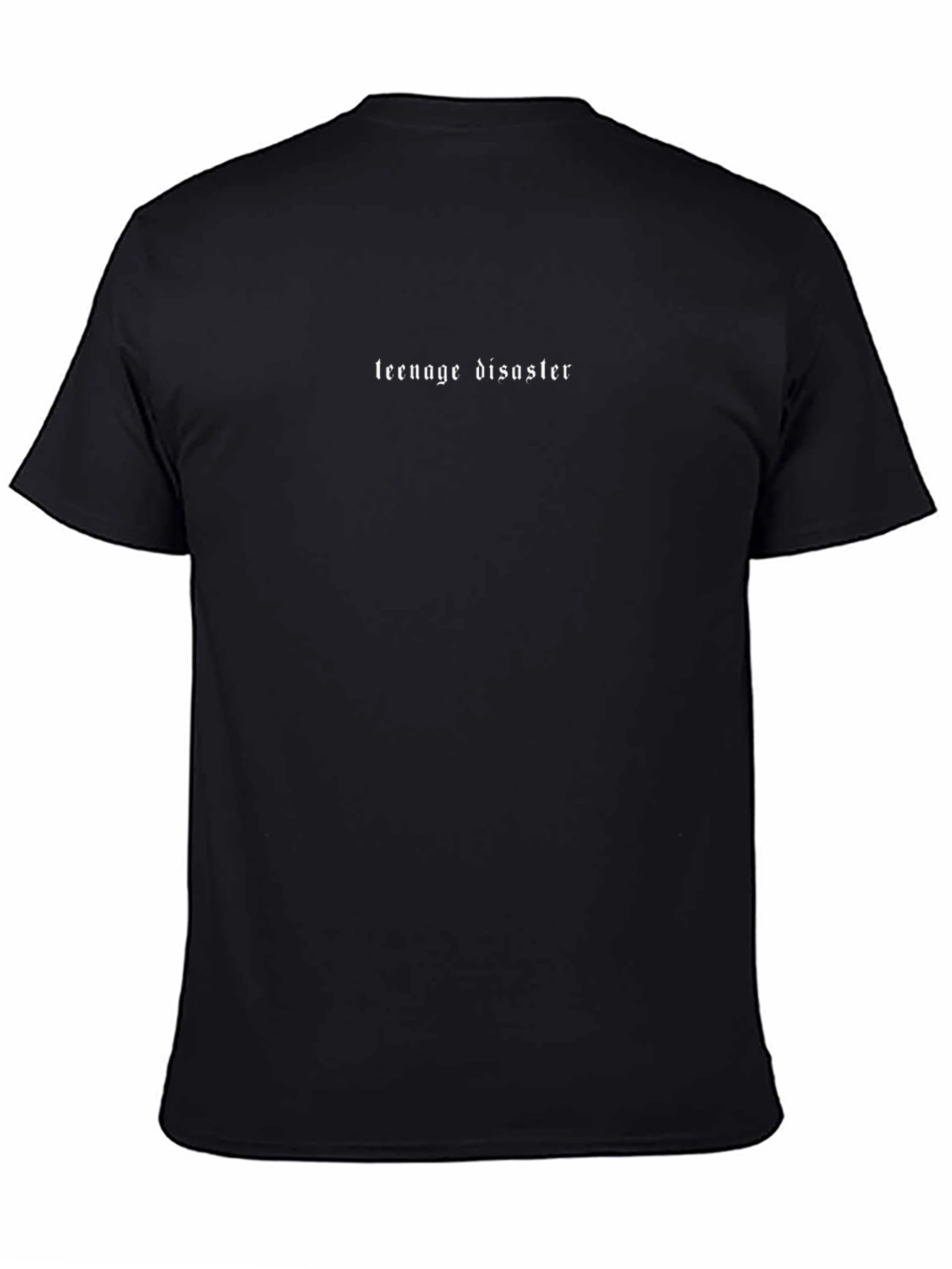 Teenage Disaster Black Graphic Tee Shirt