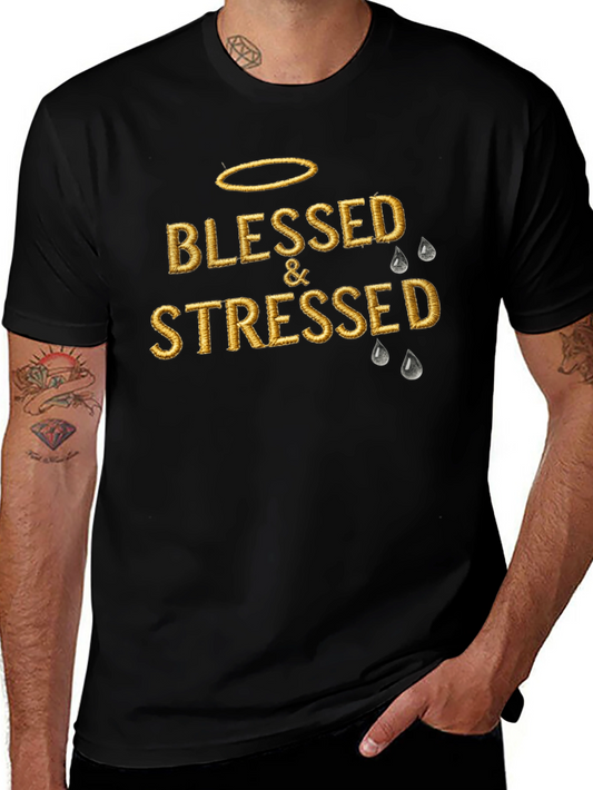 Blessed & Stressed Graphic T-Shirt