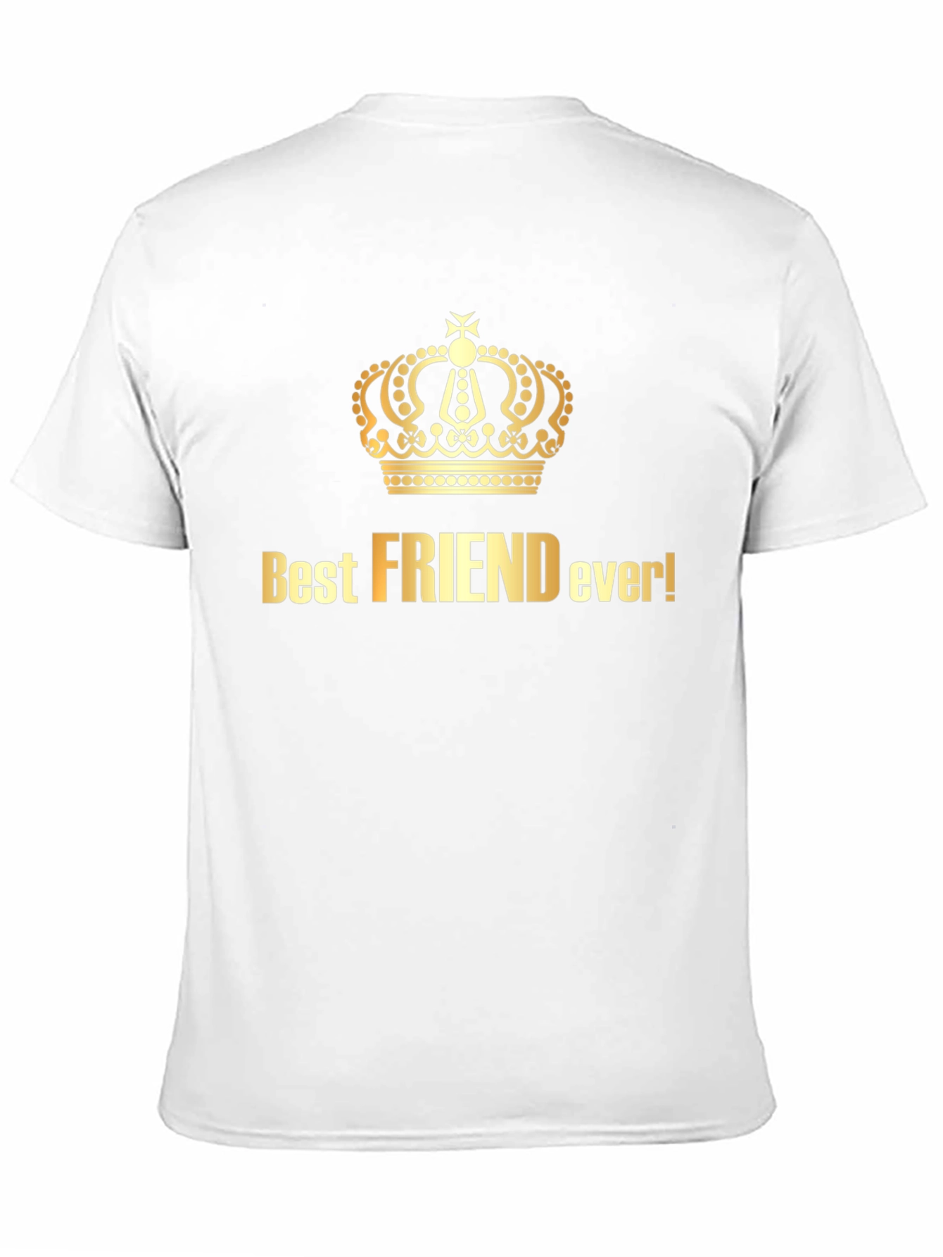 Best Friend Ever Crown Graphic Tee - Black