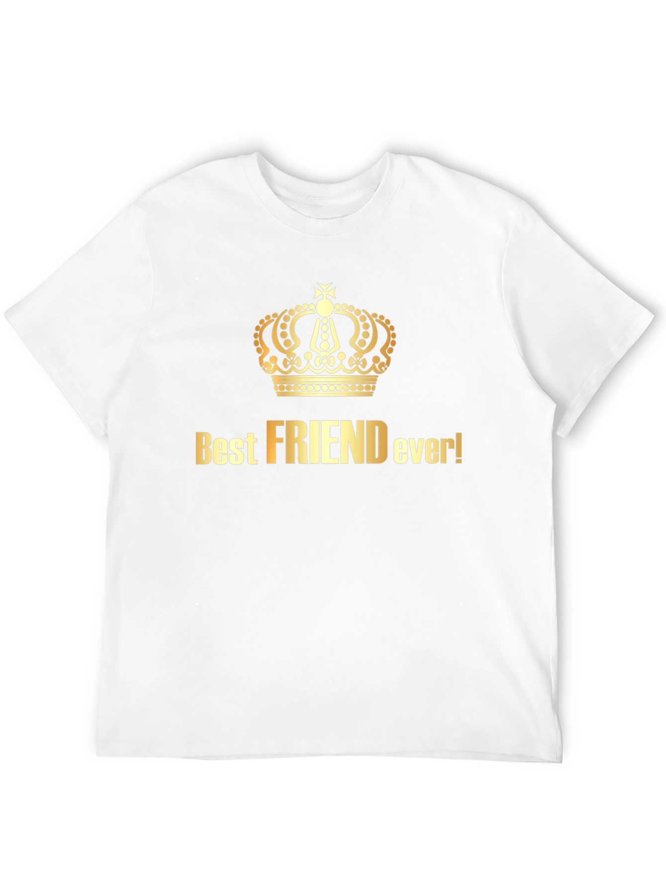 Best Friend Ever Crown Graphic Tee - Black