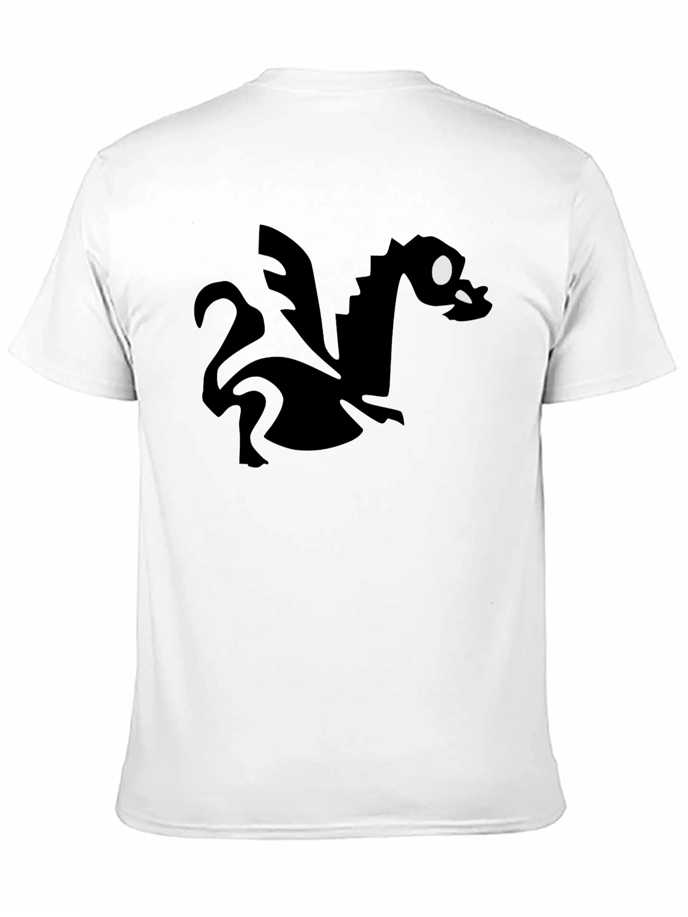 Cartoon Dragon Graphic Black T-Shirt