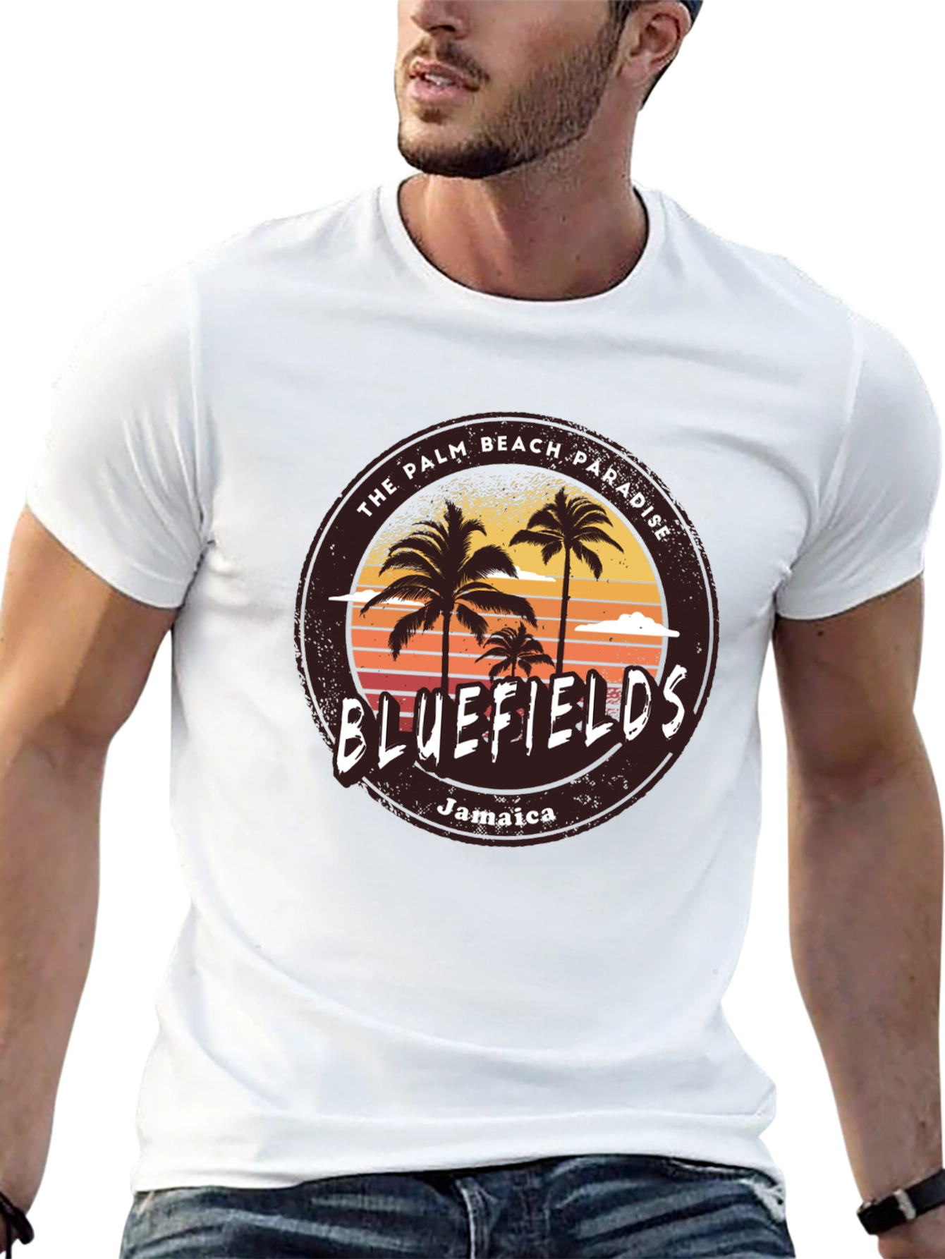 Bluefields Jamaica Palm Beach T-Shirt