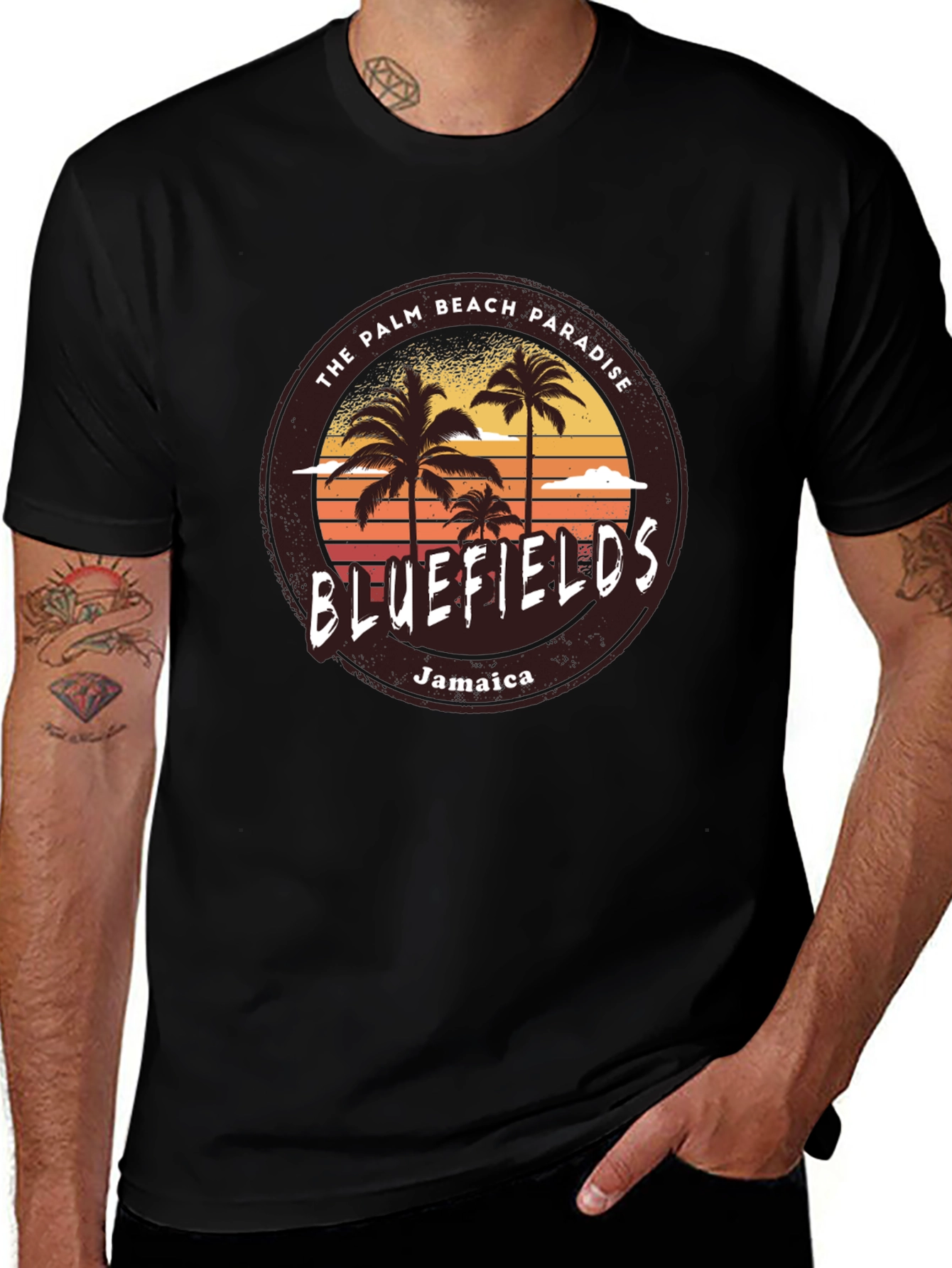 Bluefields Jamaica Palm Beach T-Shirt