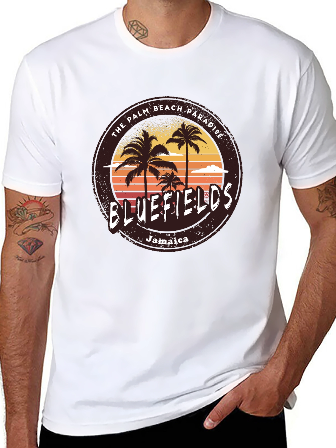 Bluefields Jamaica Palm Beach T-Shirt