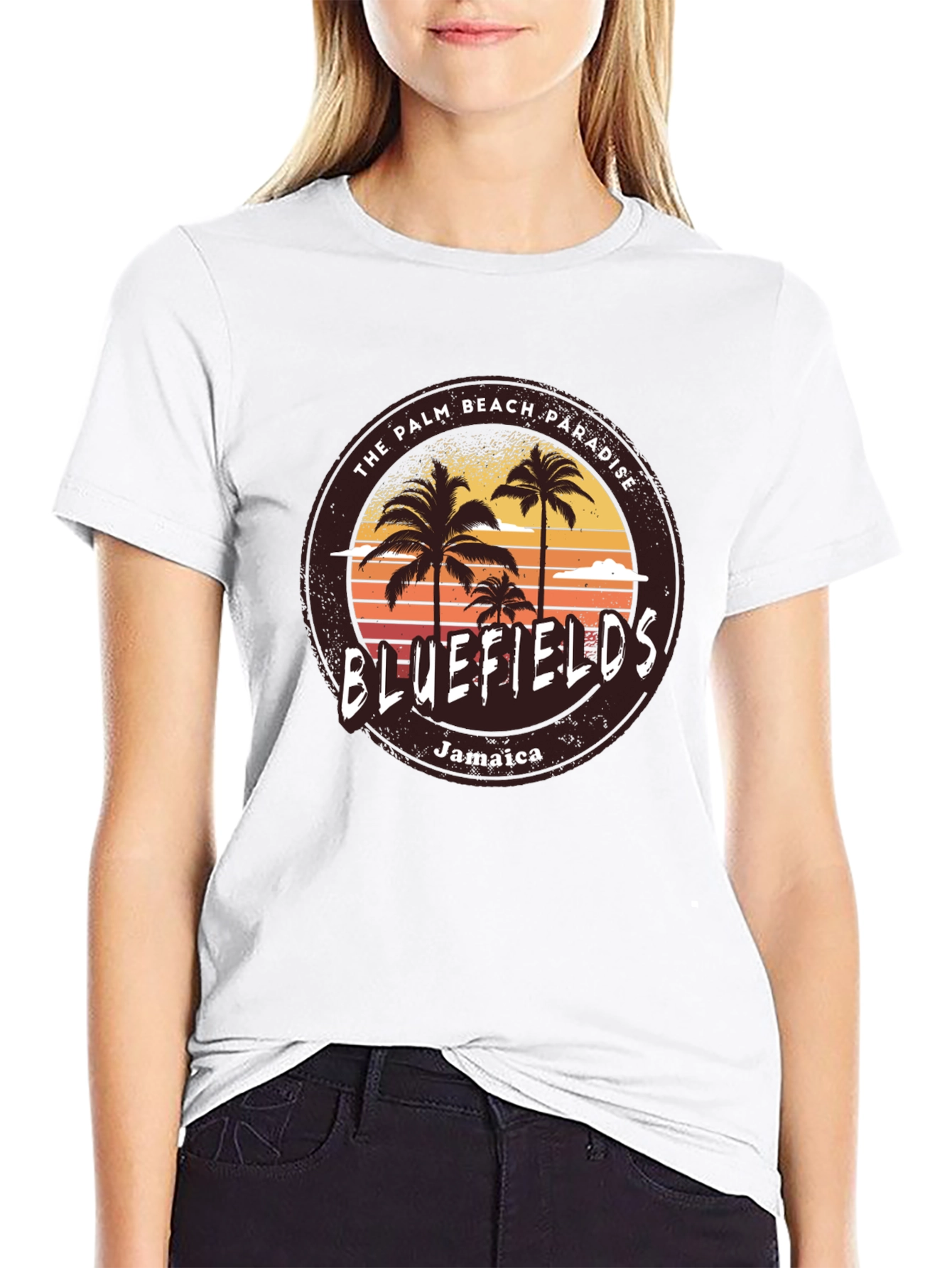 Bluefields Jamaica Palm Beach T-Shirt