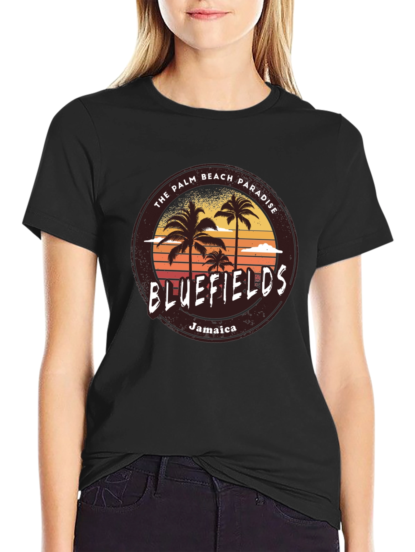 Bluefields Jamaica Palm Beach T-Shirt