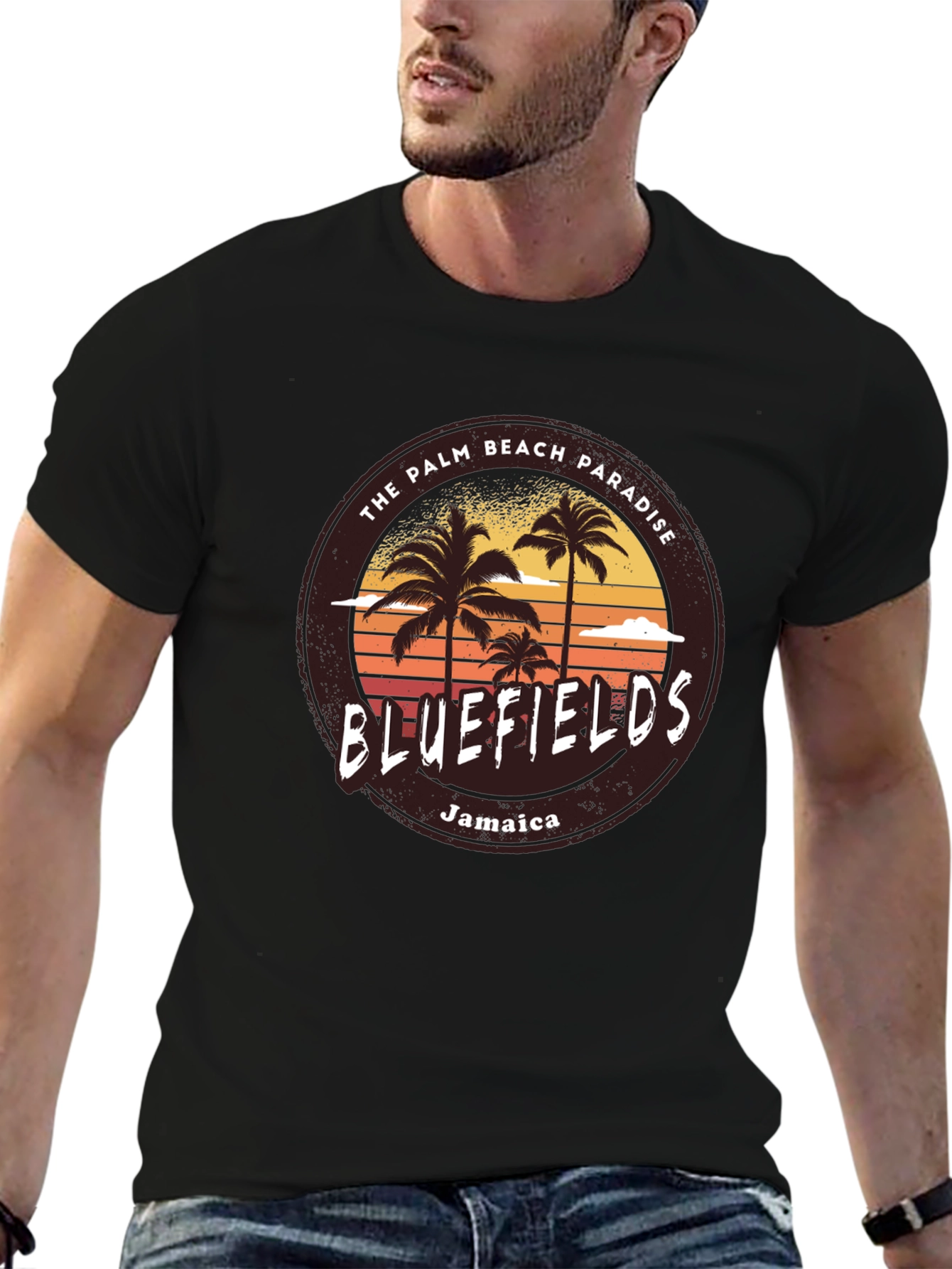 Bluefields Jamaica Palm Beach T-Shirt
