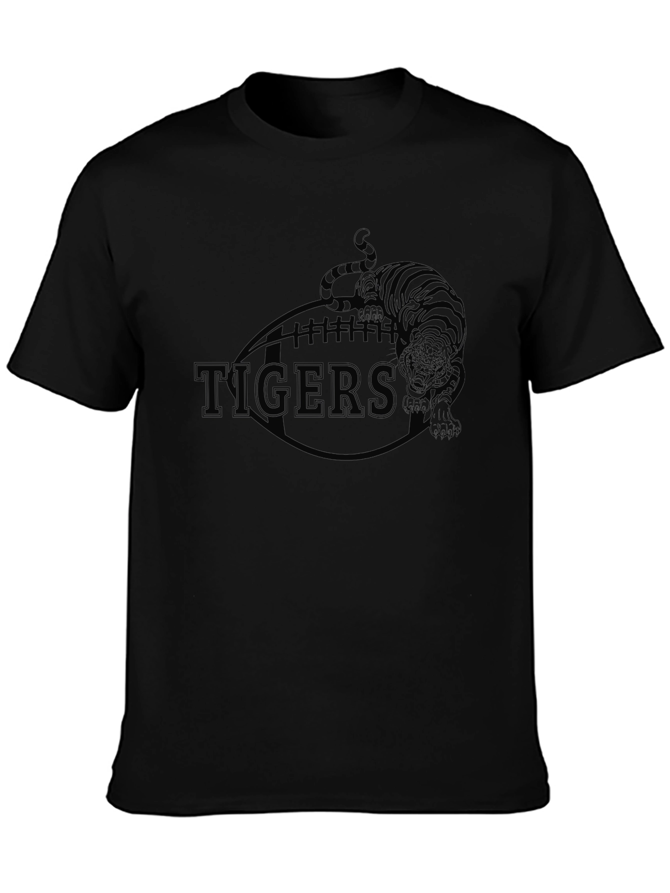 Tigers Football Graphic Tee - Black