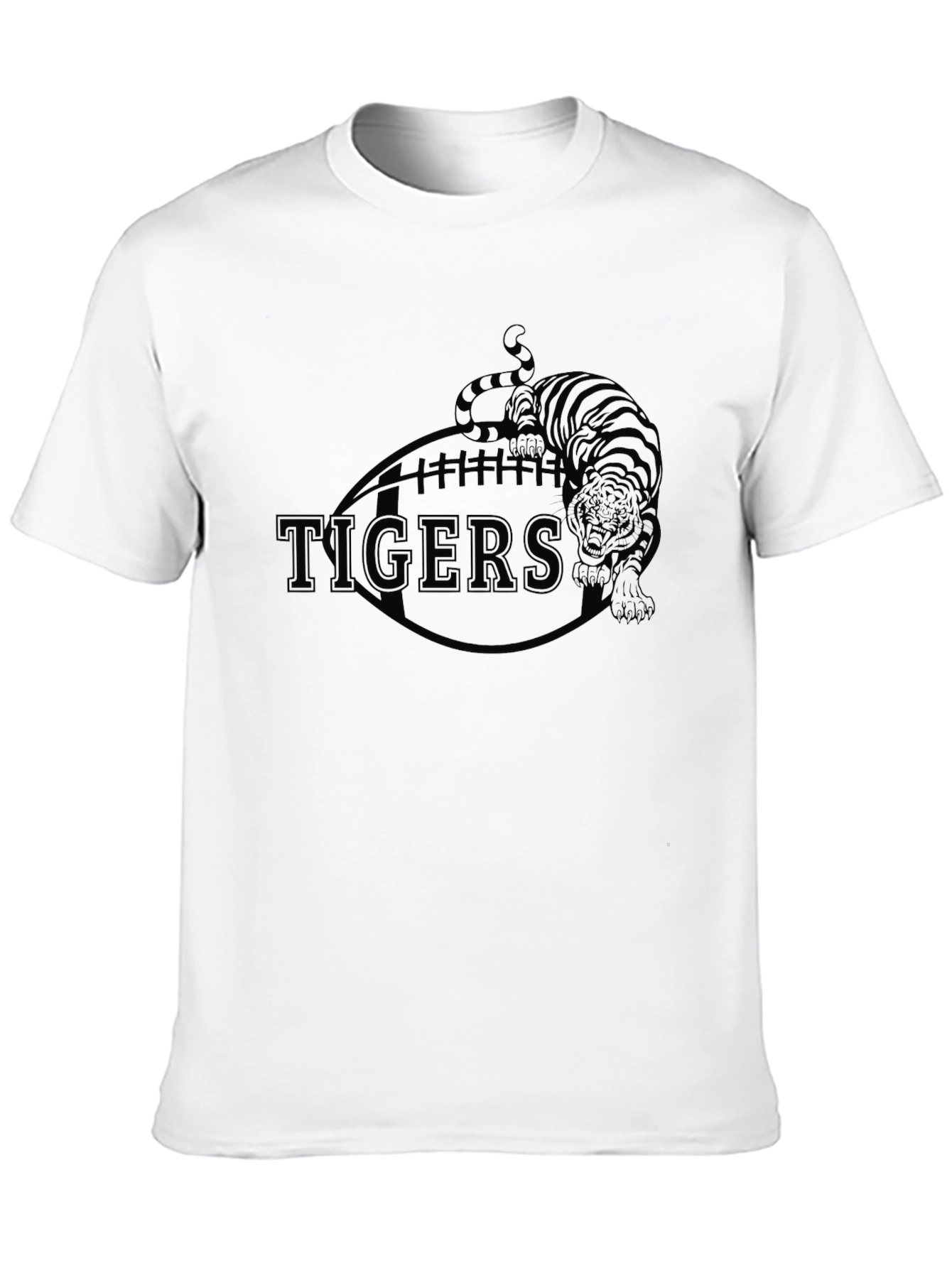 Tigers Football Graphic Tee - Black