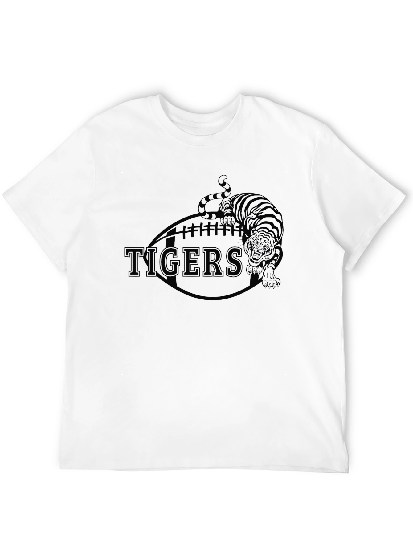 Tigers Football Graphic Tee - Black