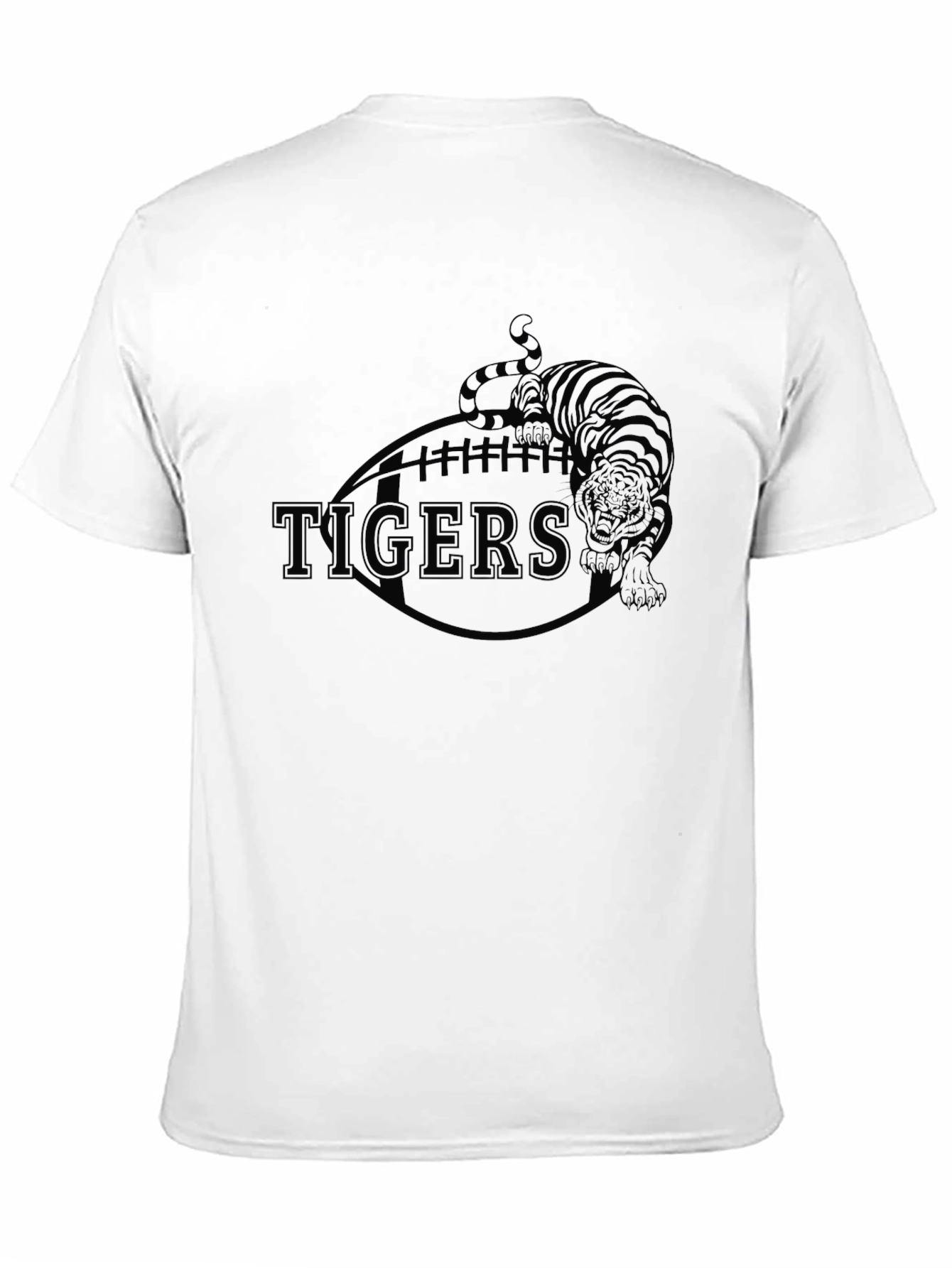 Tigers Football Graphic Tee - Black