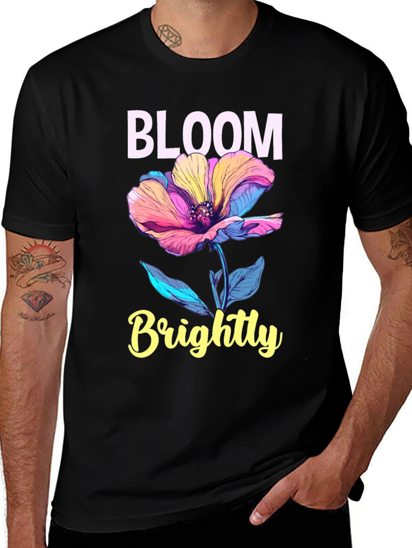 Bloom Brightly Graphic T-Shirt
