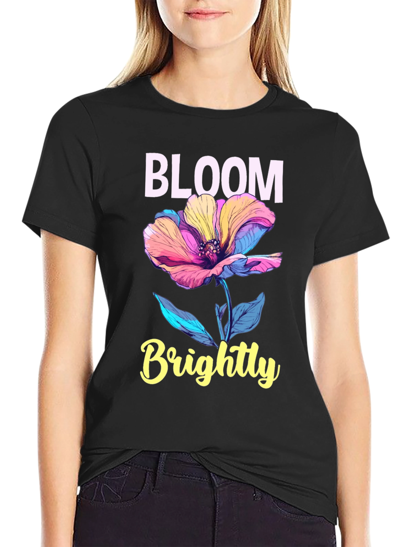 Bloom Brightly Graphic T-Shirt