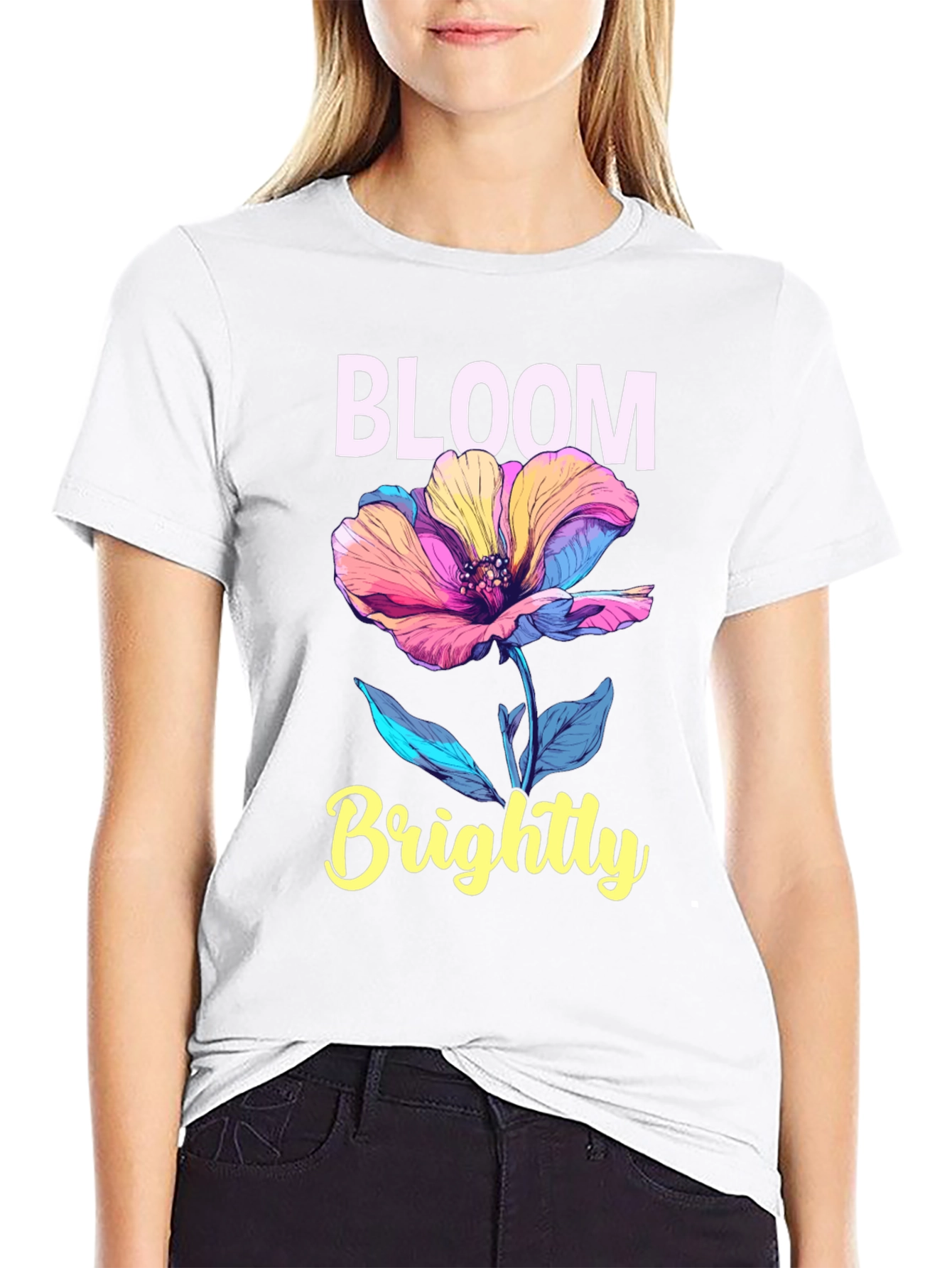 Bloom Brightly Graphic T-Shirt