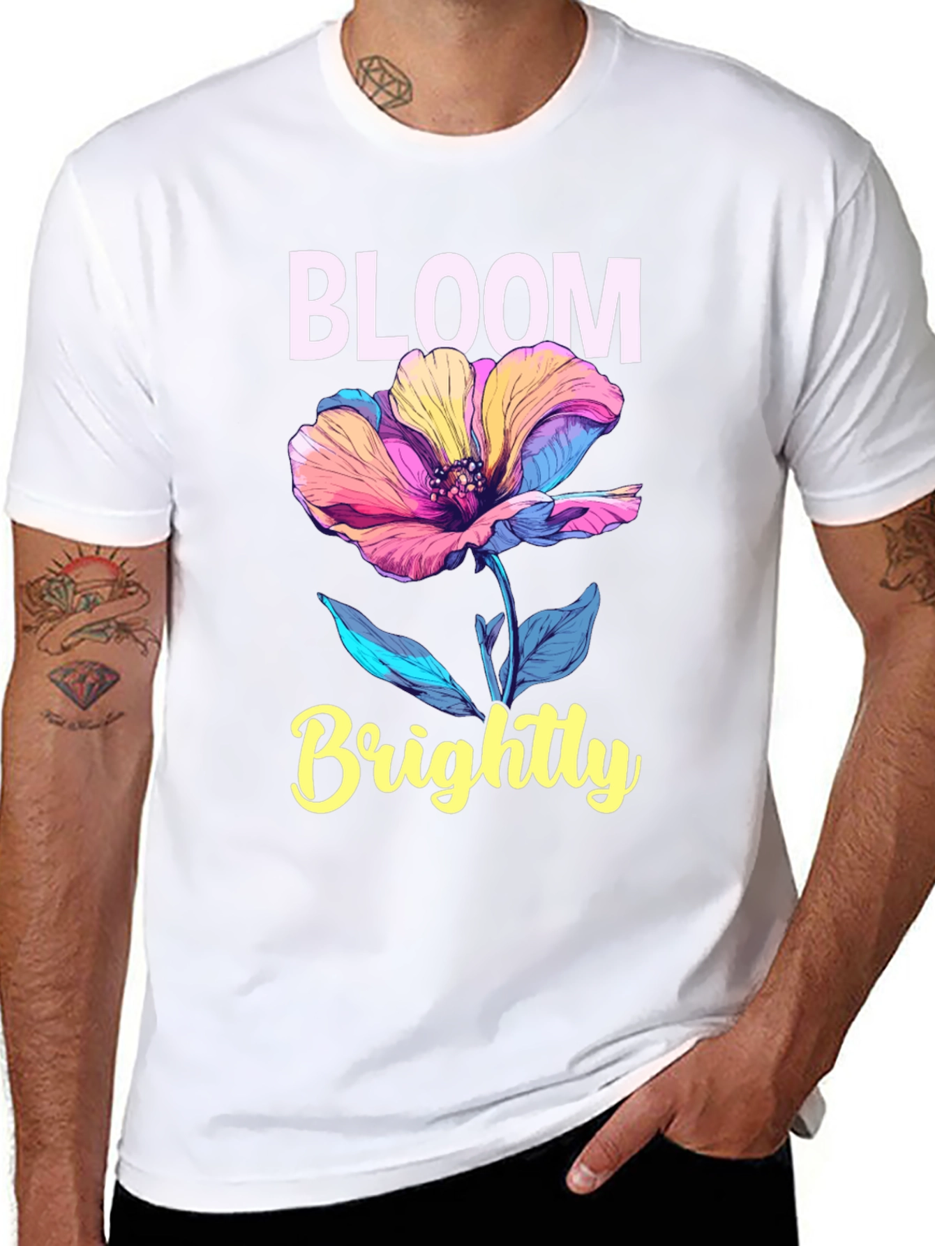 Bloom Brightly Graphic T-Shirt