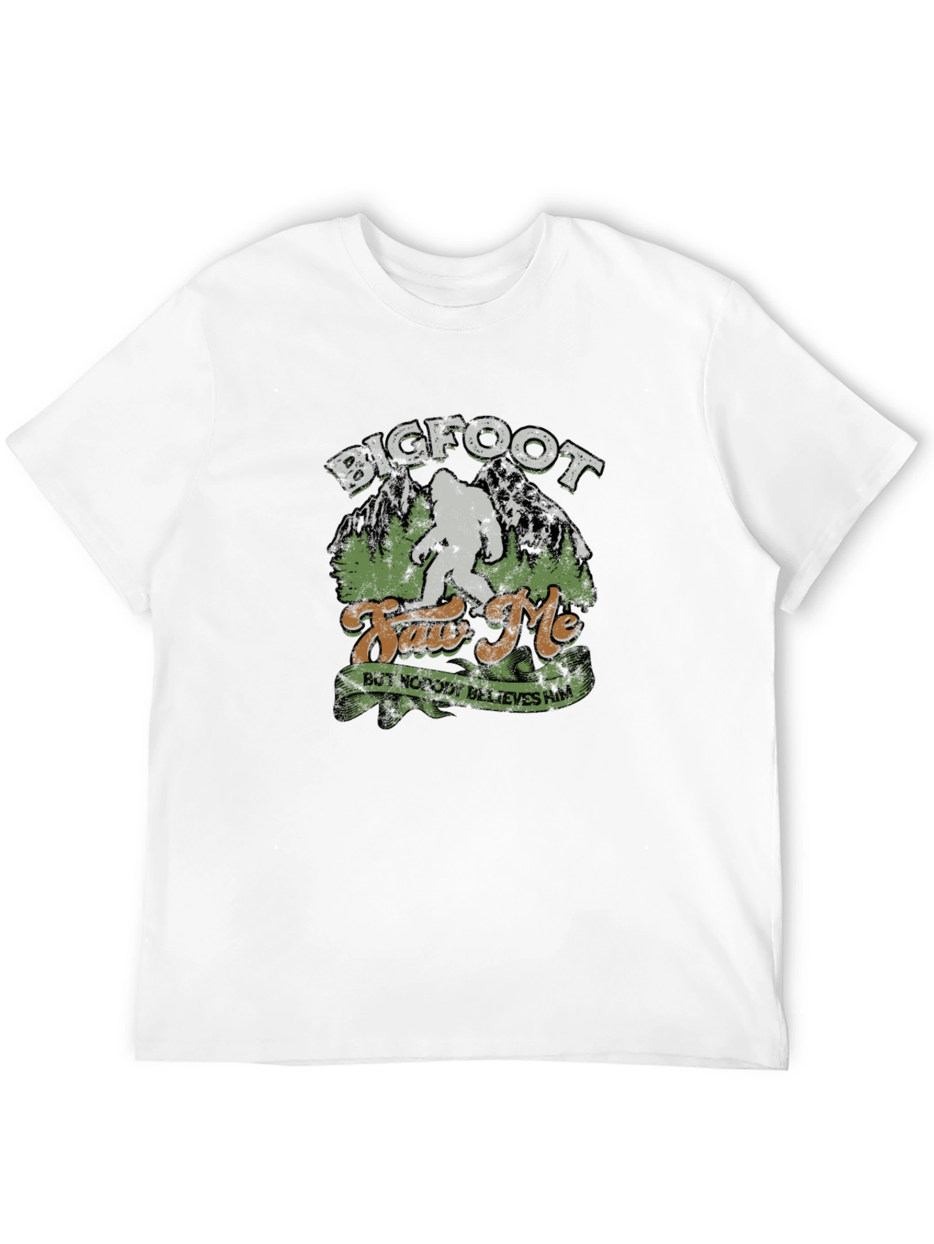 Bigfoot Saw Me T-Shirt - Novelty Graphic Tee