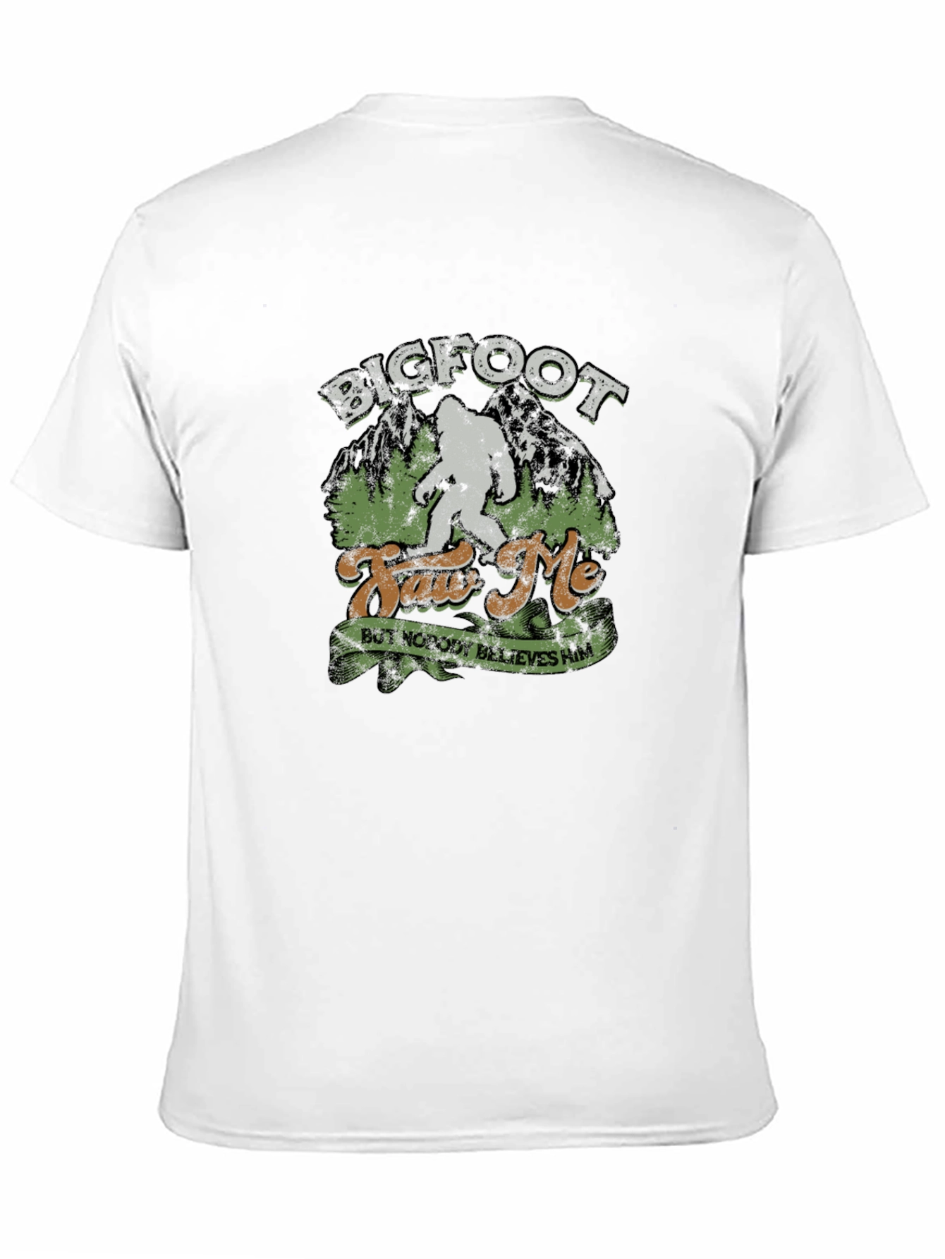 Bigfoot Saw Me T-Shirt - Novelty Graphic Tee