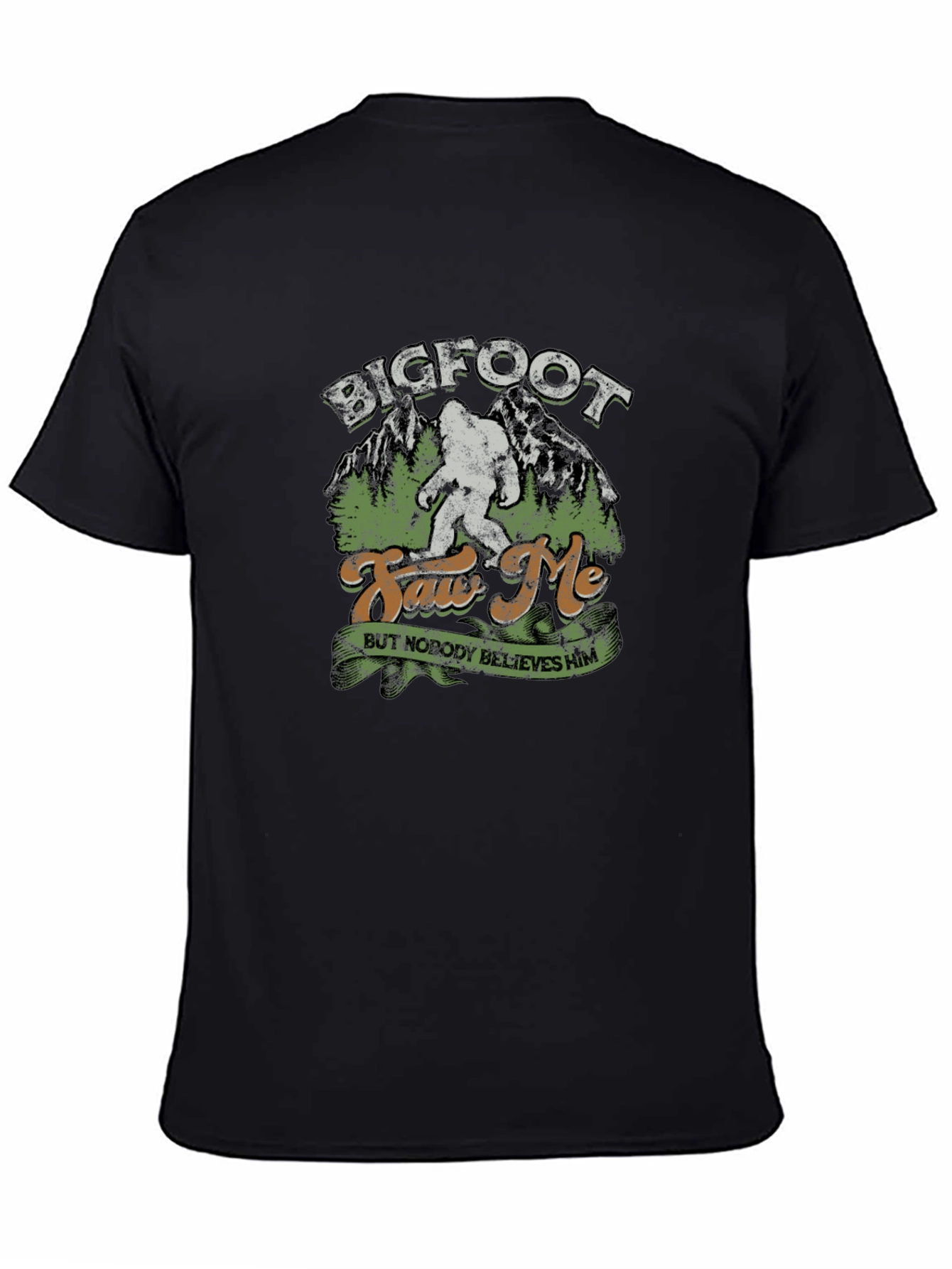 Bigfoot Saw Me T-Shirt - Novelty Graphic Tee