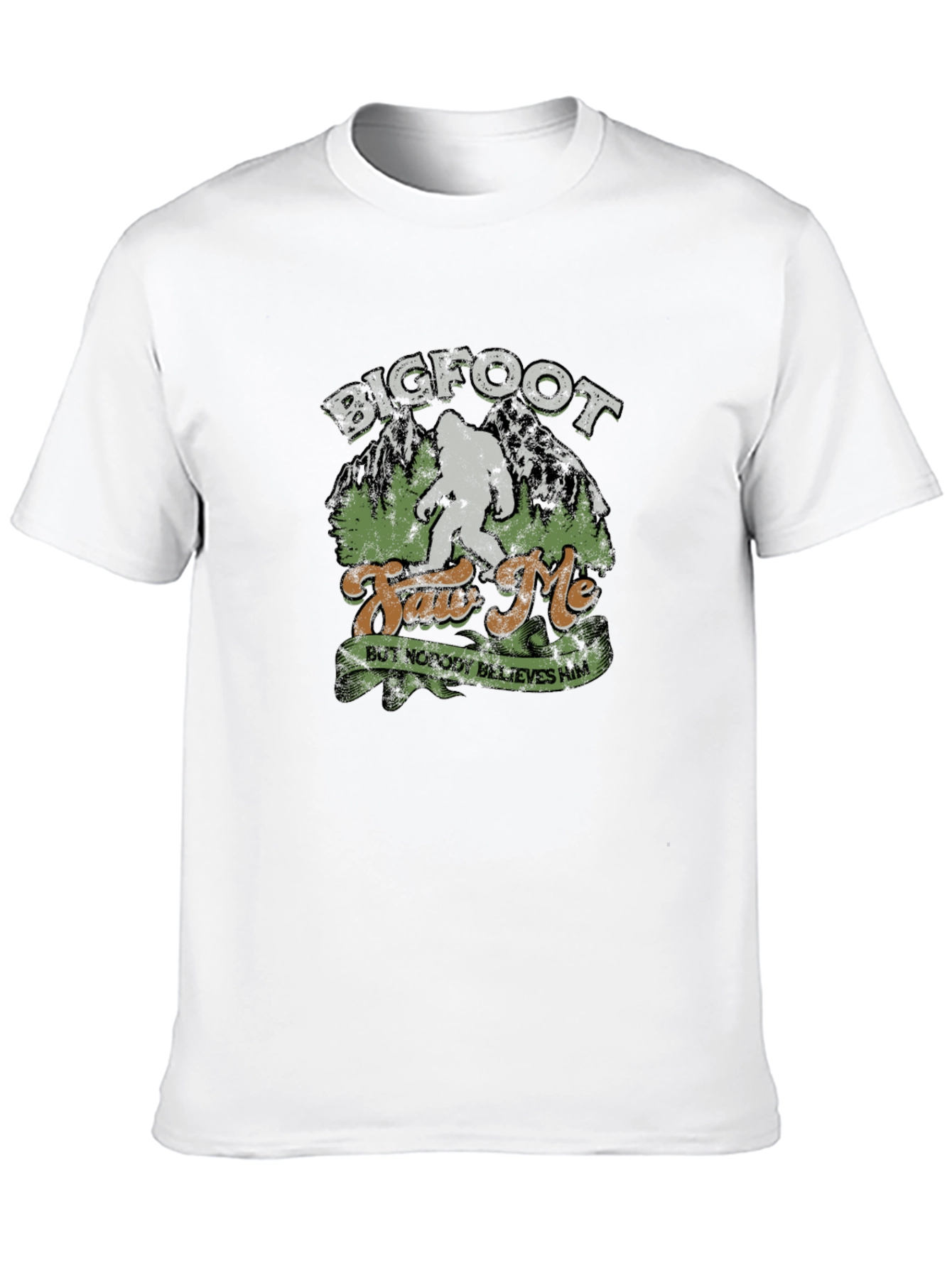 Bigfoot Saw Me T-Shirt - Novelty Graphic Tee