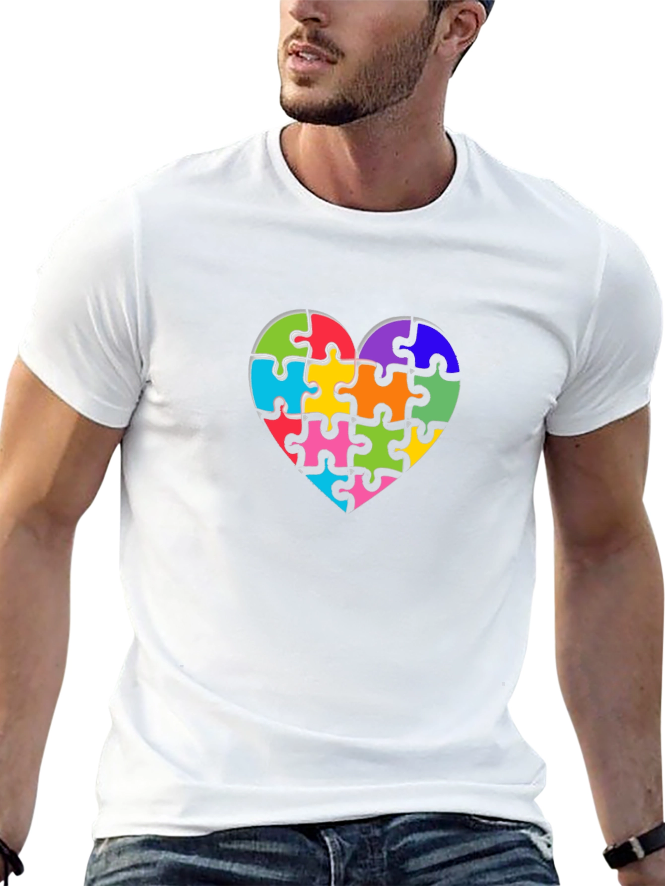 Autism Awareness Puzzle Heart T-Shirt
