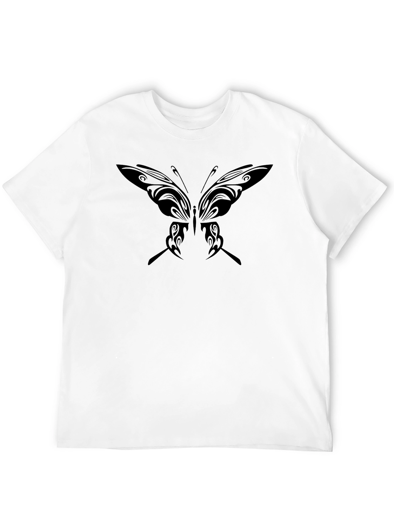 Butterfly Graphic Black T-Shirt - Unique Design