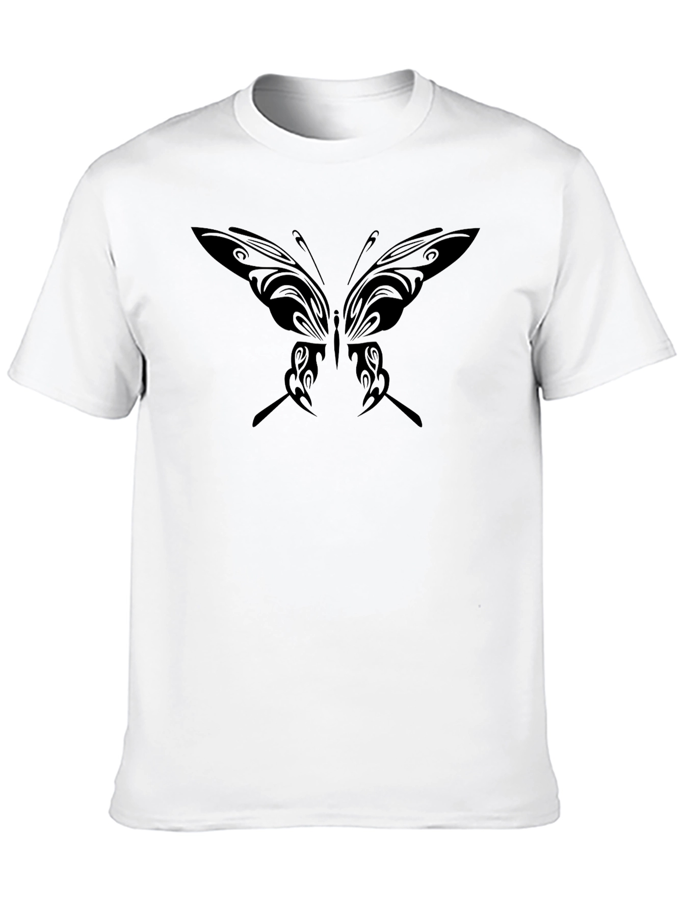 Butterfly Graphic Black T-Shirt - Unique Design