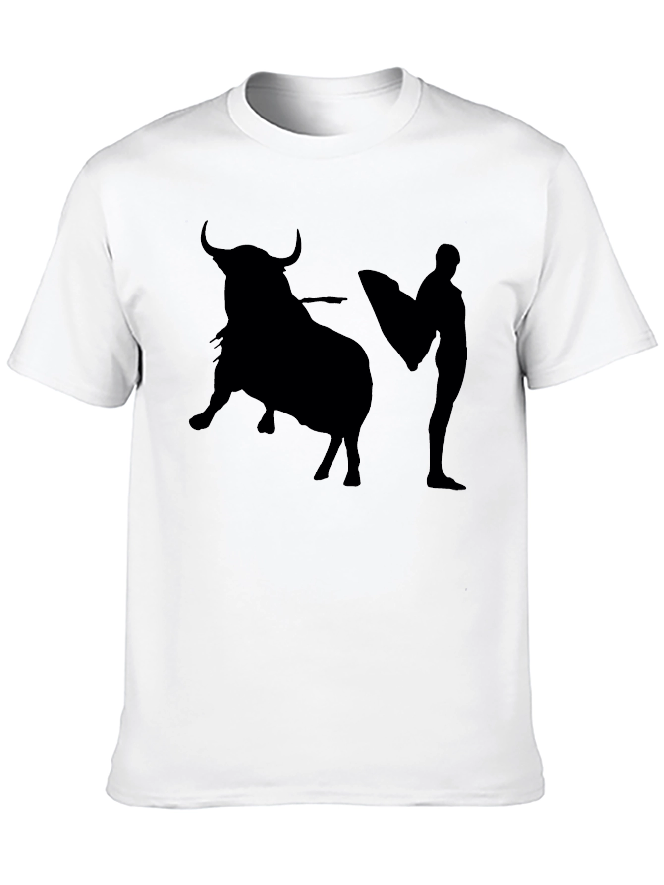 Bullfighter Graphic Tee - Black Cotton T-Shirt