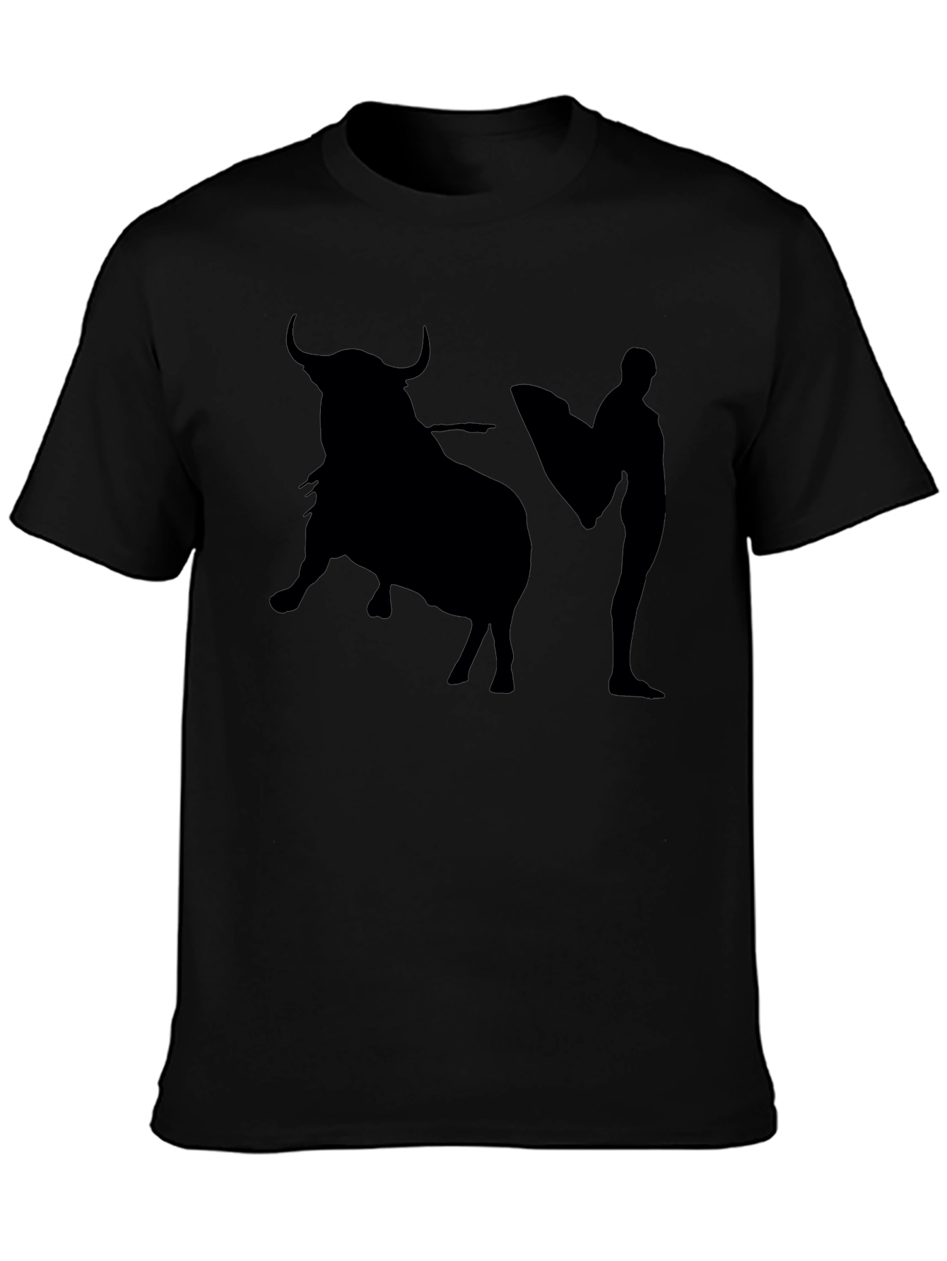 Bullfighter Graphic Tee - Black Cotton T-Shirt