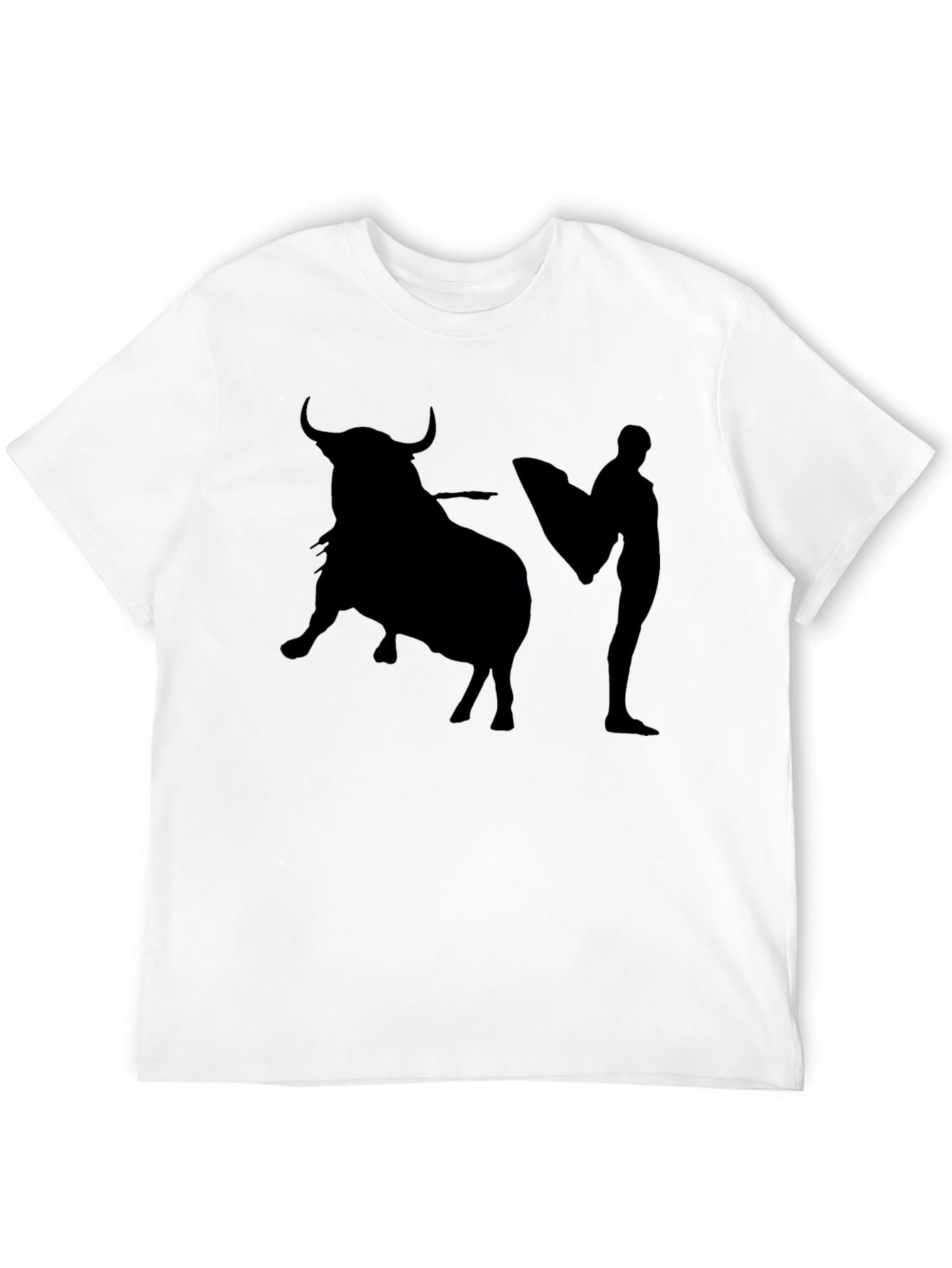 Bullfighter Graphic Tee - Black Cotton T-Shirt